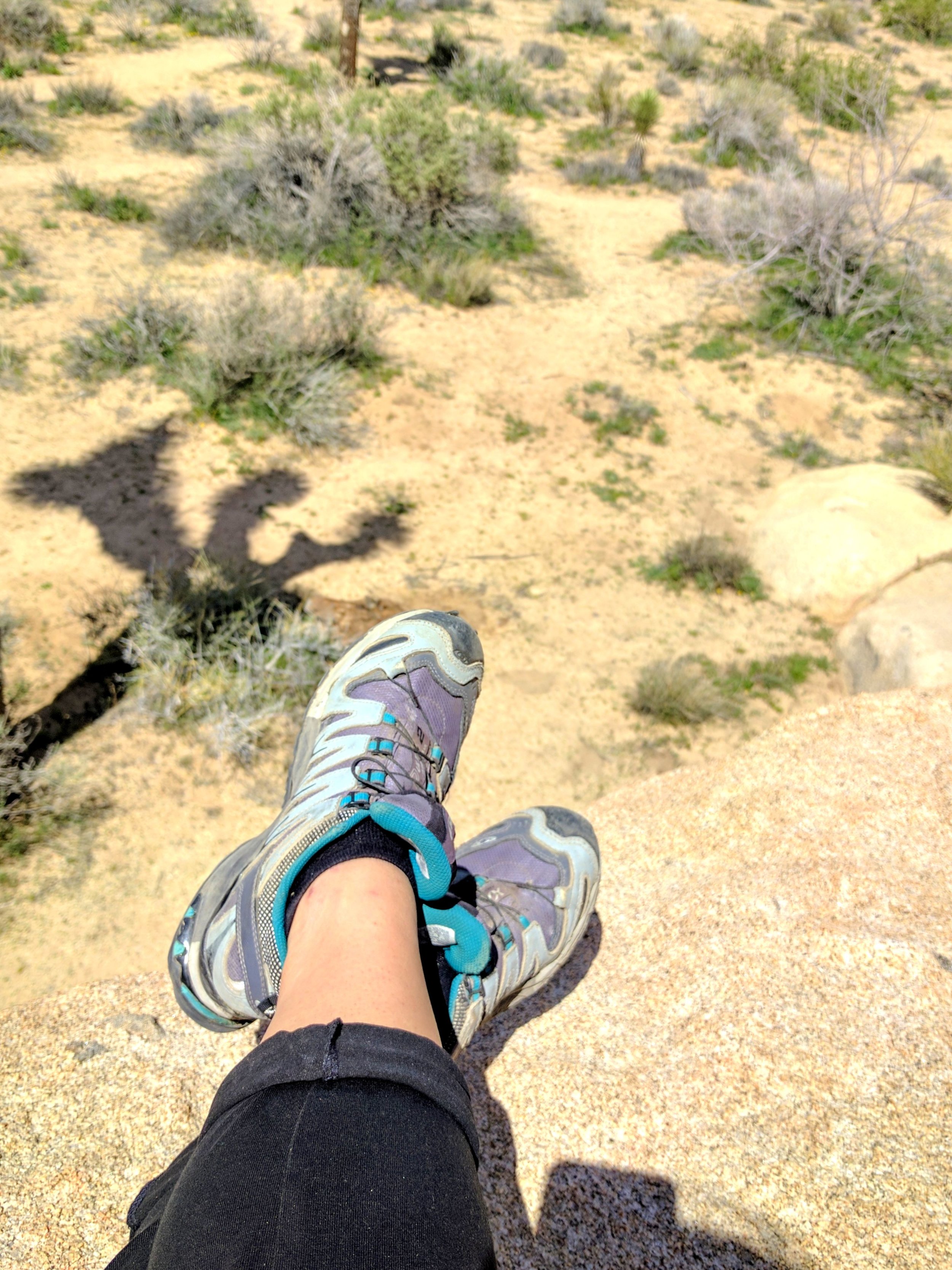 Soloman Hiking Sneakers are my favorite Trip Joshua Tree My First Camping Trip