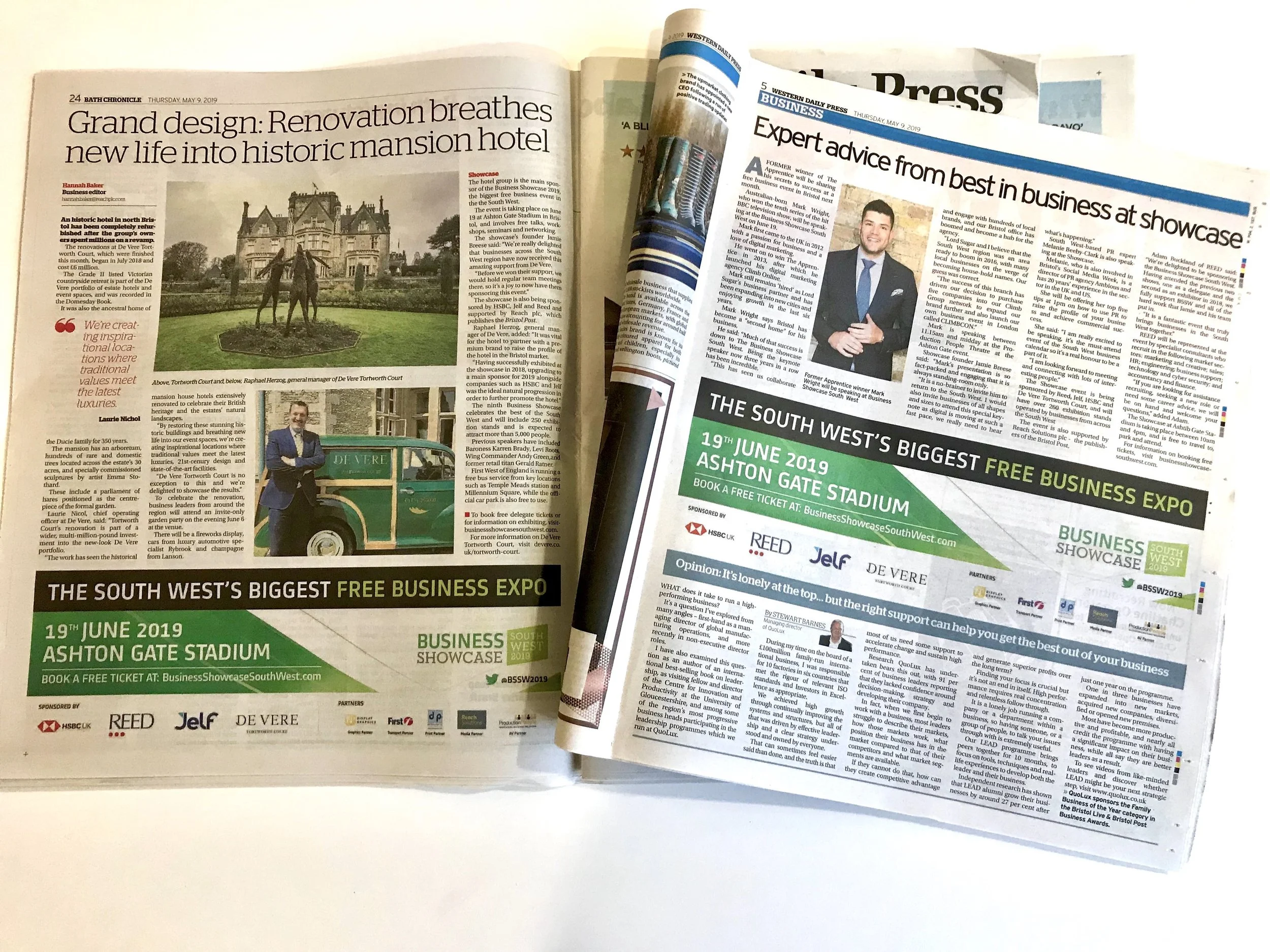 Bath Chronicle and Western Daily Press 9 May 19.jpg