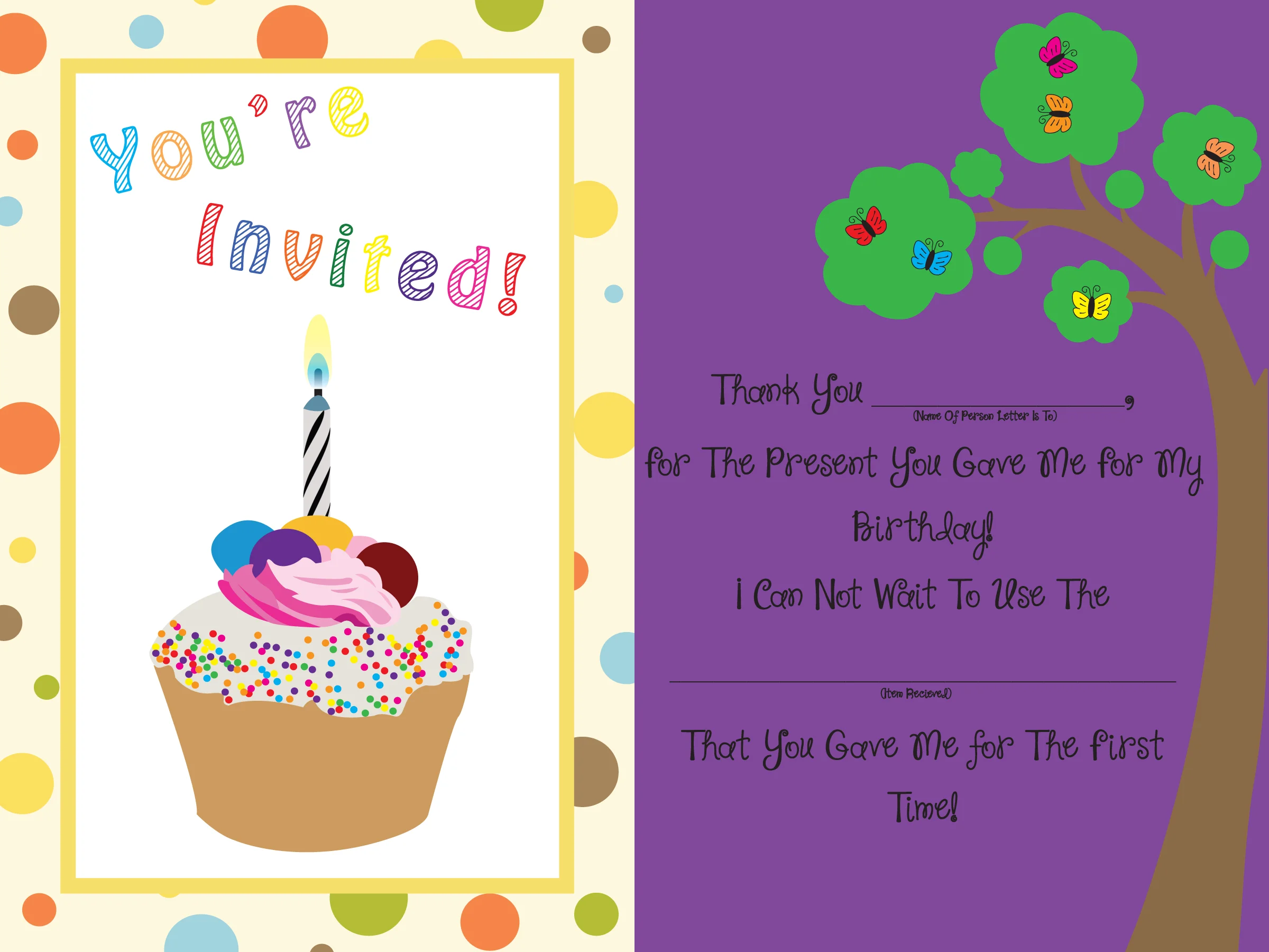 Girl Invitation and Thank You Cards 4x6.jpg