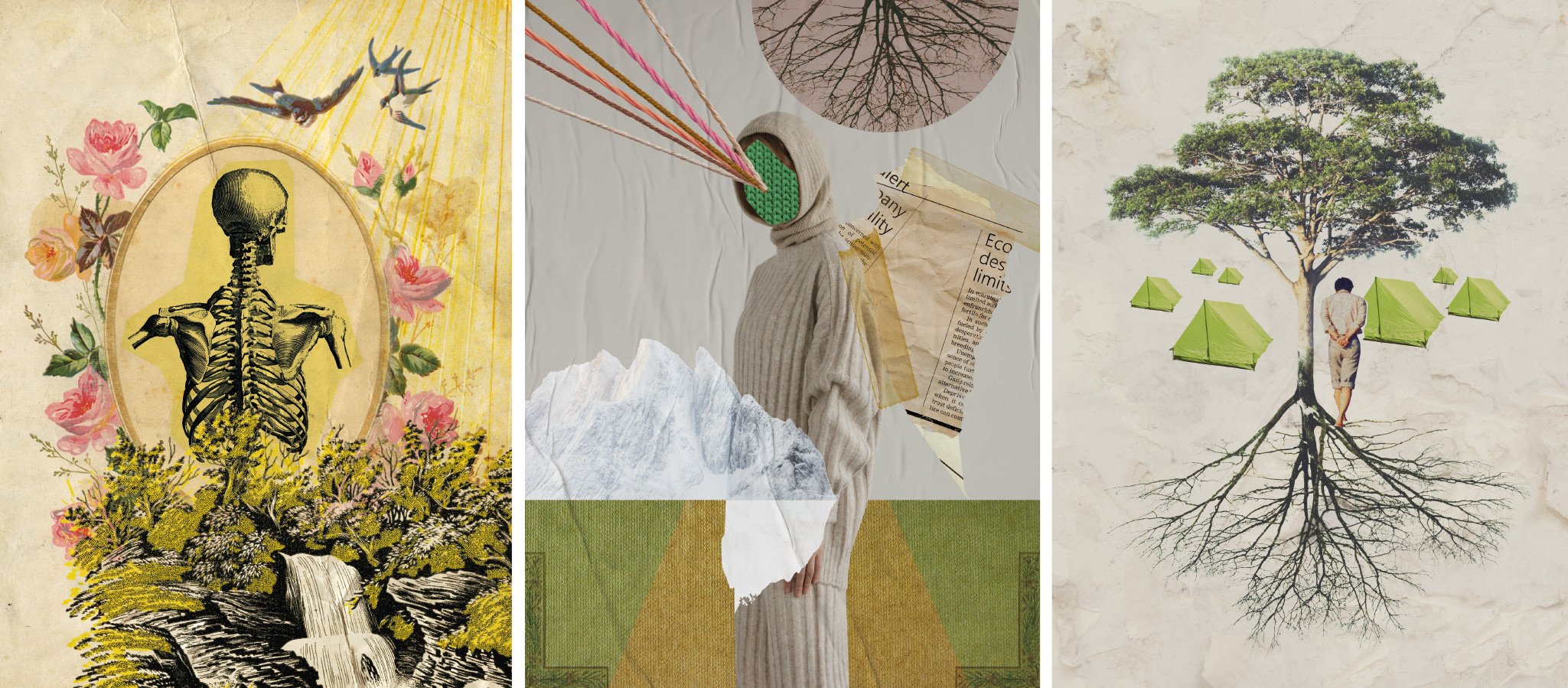 Collage Art (Mixed Media on Paper) Graphic Design and Illustration