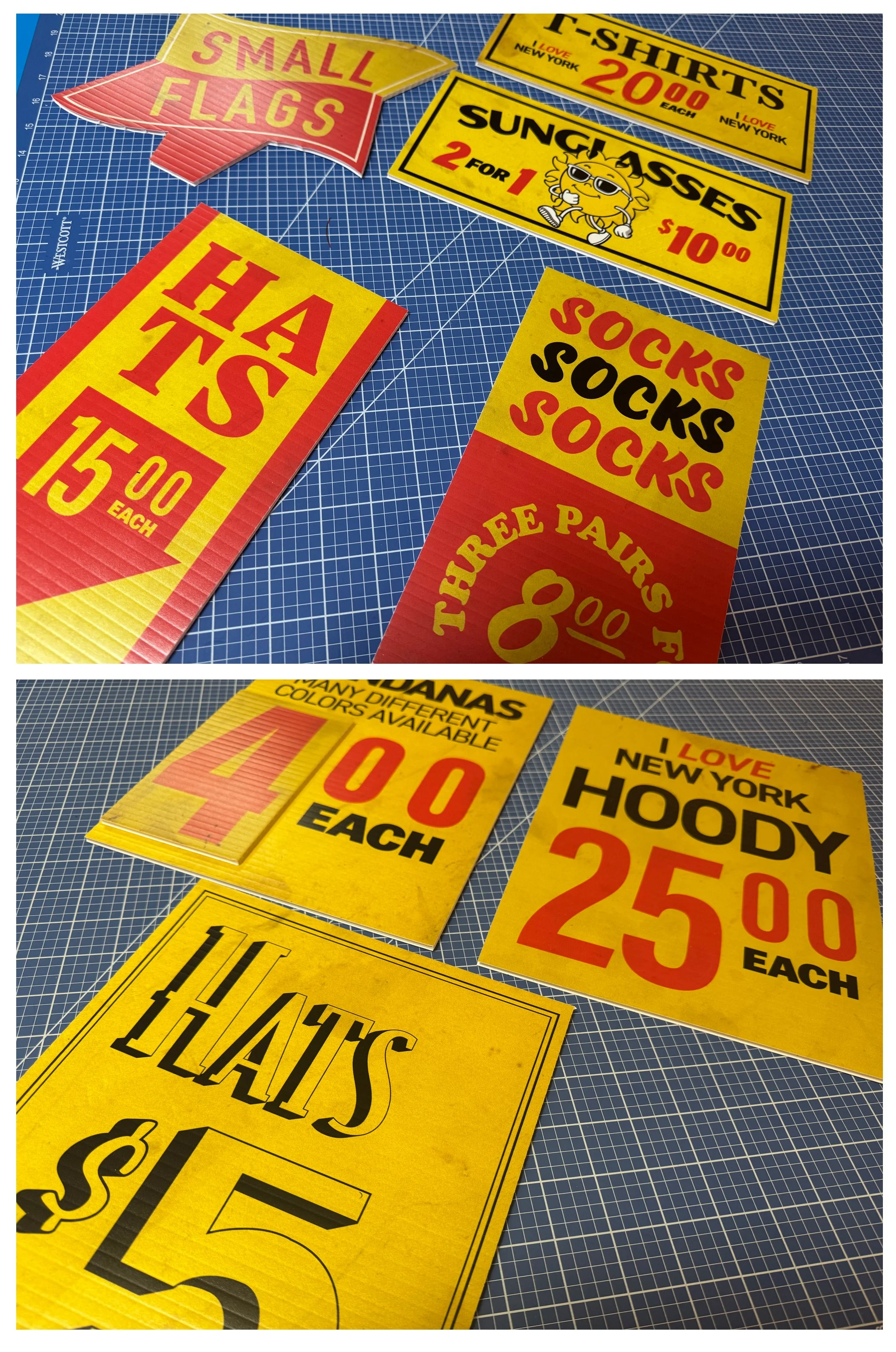  New York Street Vendor Signs (Printed on Coroplast)  Graphic Design, Illustration &amp; Copywriting 