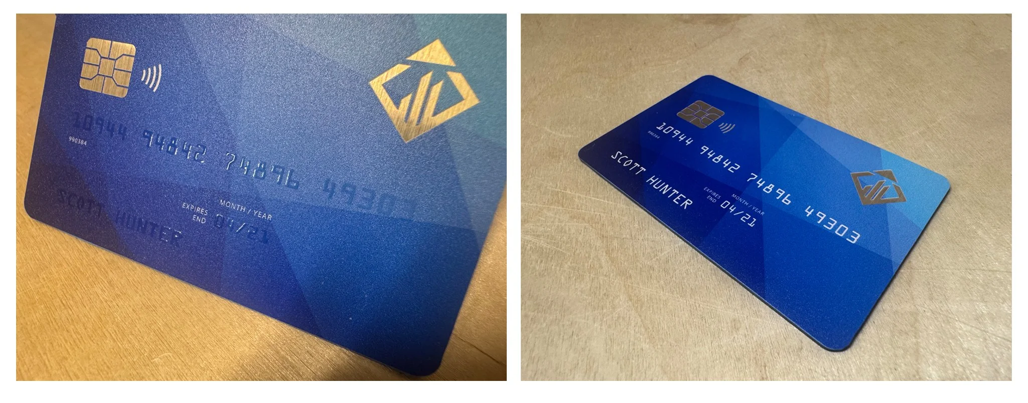  Scott Hunter’s Bank Card (Printed on Styrene with Spot Varnish &amp; Gold Vinyl) Graphic Design &amp;  Illustration 