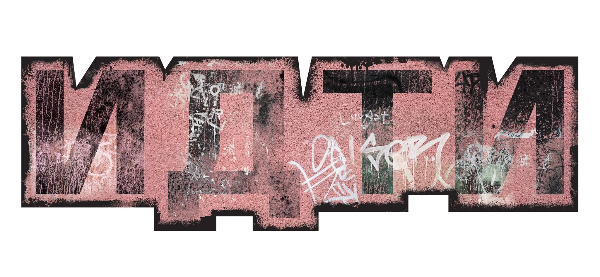  Graffiti for Russian Street Tunnel (Printed on Rough Wrap) Graphic Design 