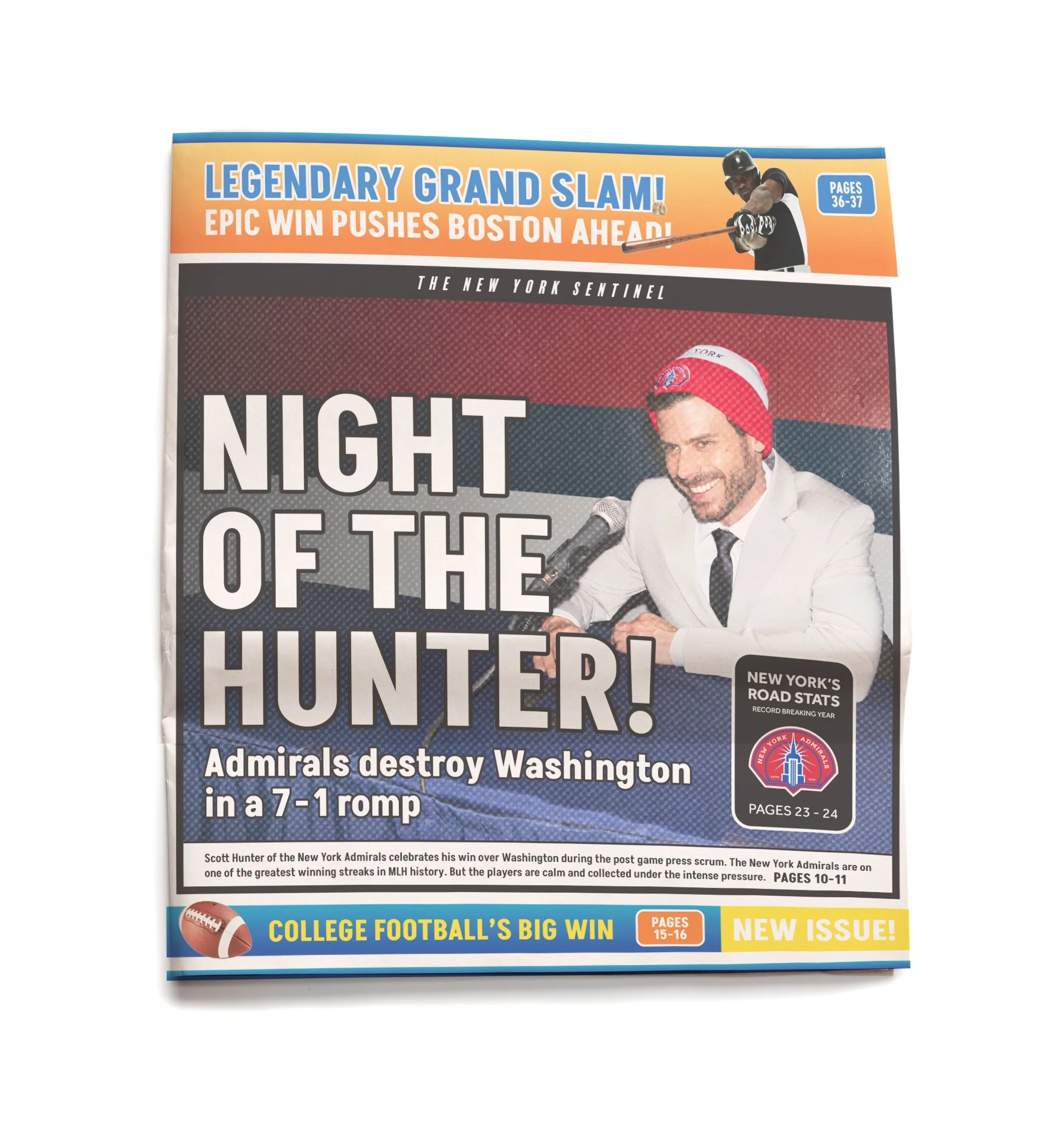  Sports Newspaper (Printed on Newsprint) Graphic Design &amp; Copywriting 