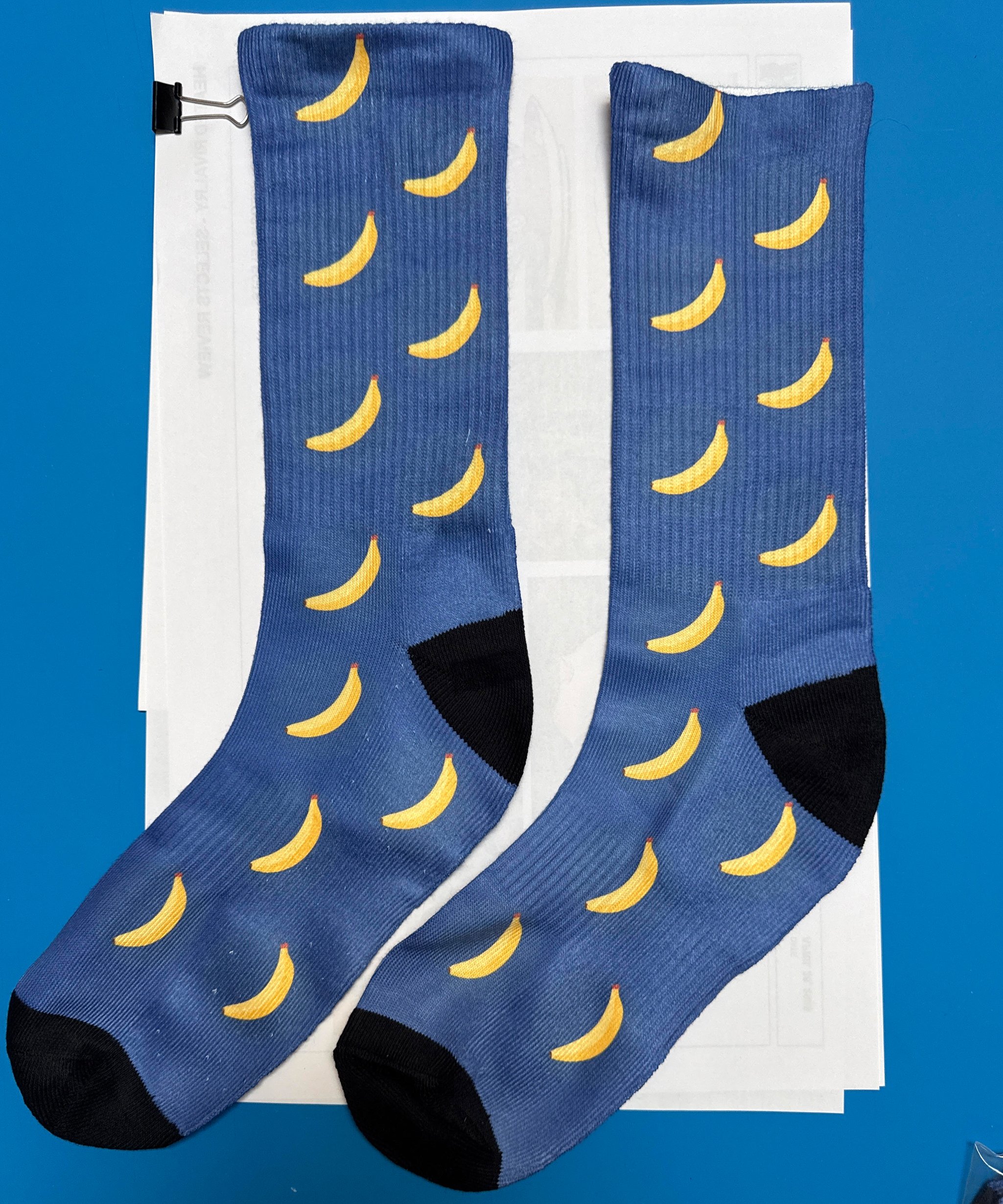  “Banana Socks” (Printed on Fabric) Illustration 