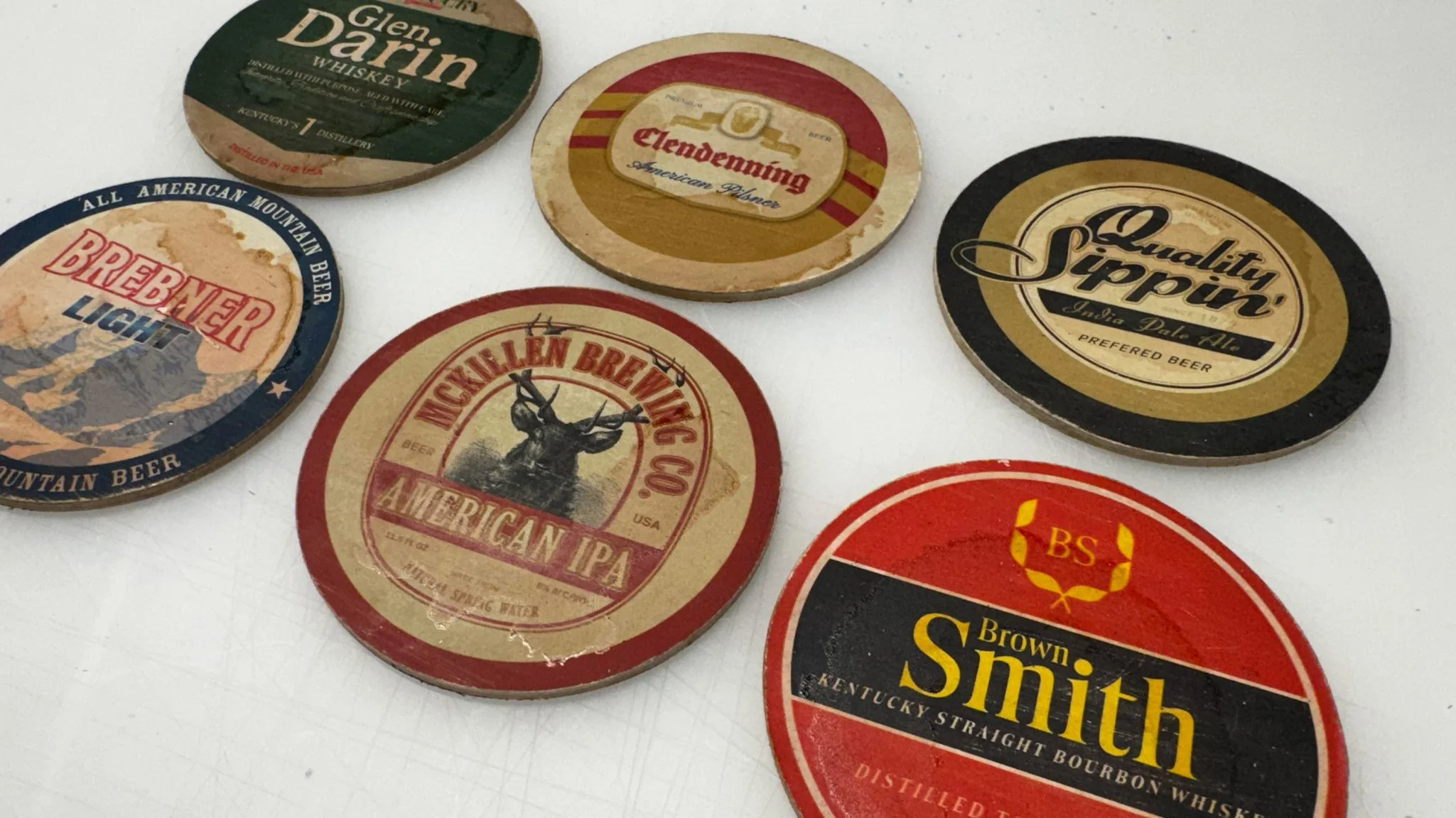  Beer Coasters (Printed on Watercolour Paper &amp; Mounted on White Sintra)  Graphic Design, Illustration &amp; Copywriting 