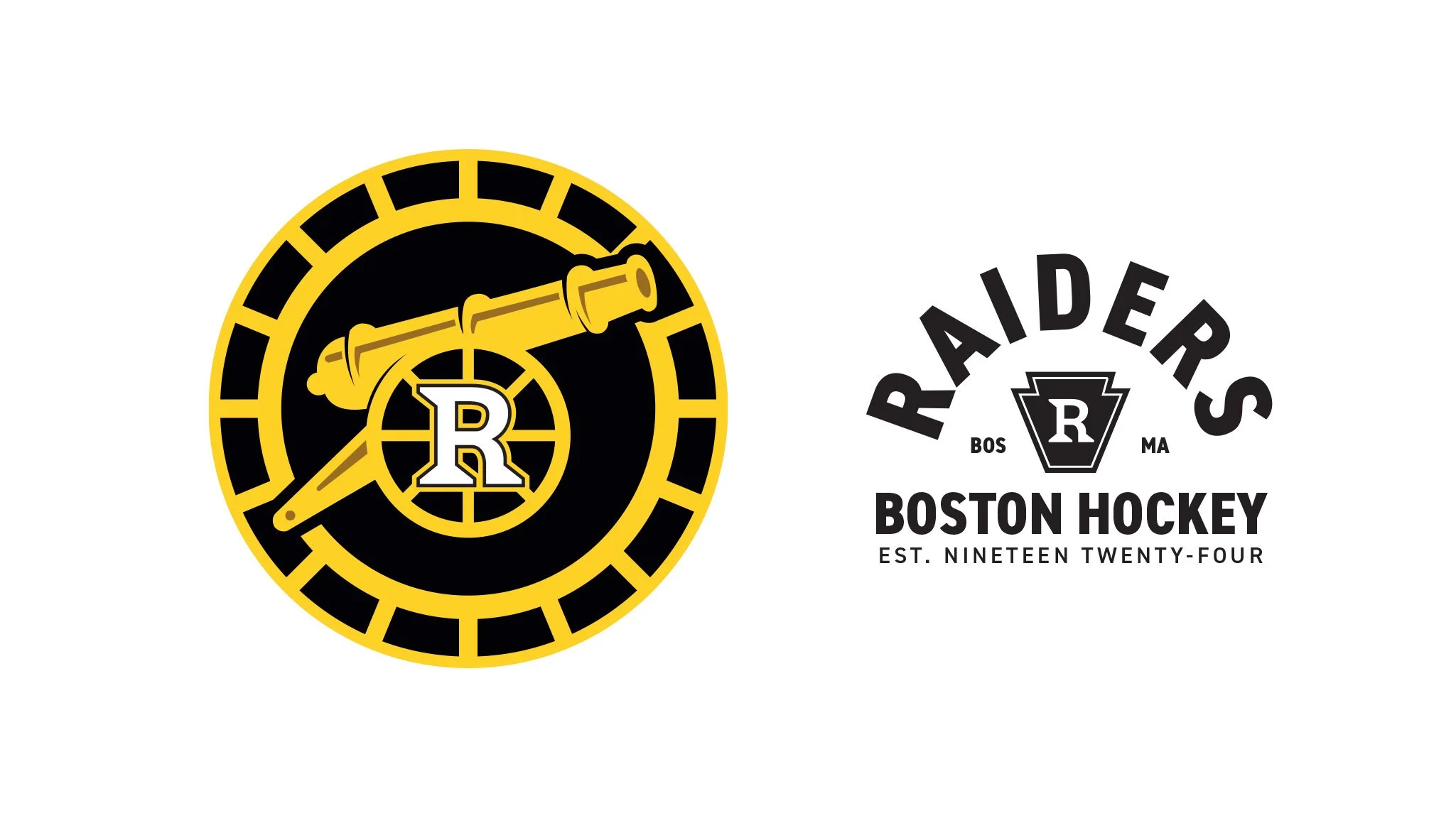  “Boston Raiders” Hockey Jersey Logos &amp; Secondary Flash Logos  Graphic Design &amp; Illustration 