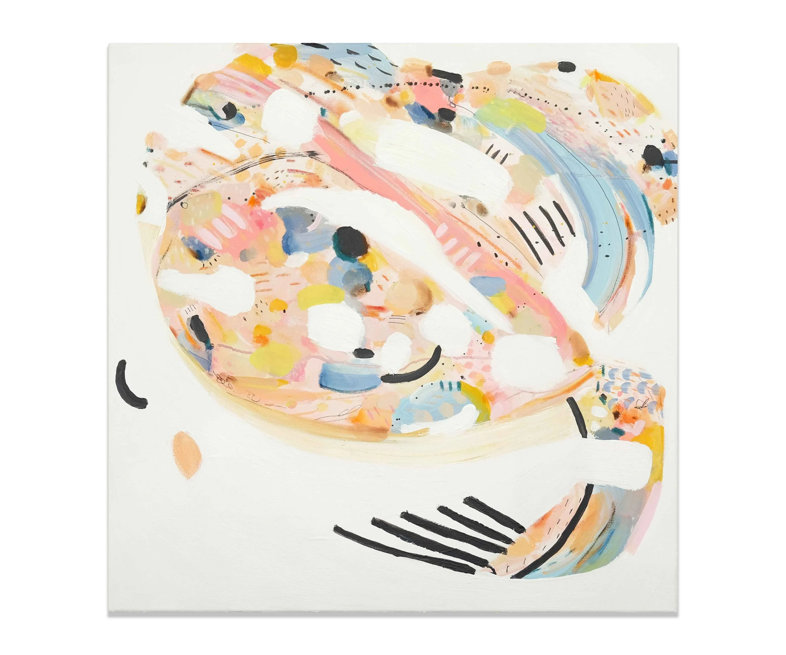 "Poisson" (30x30"), 2017.