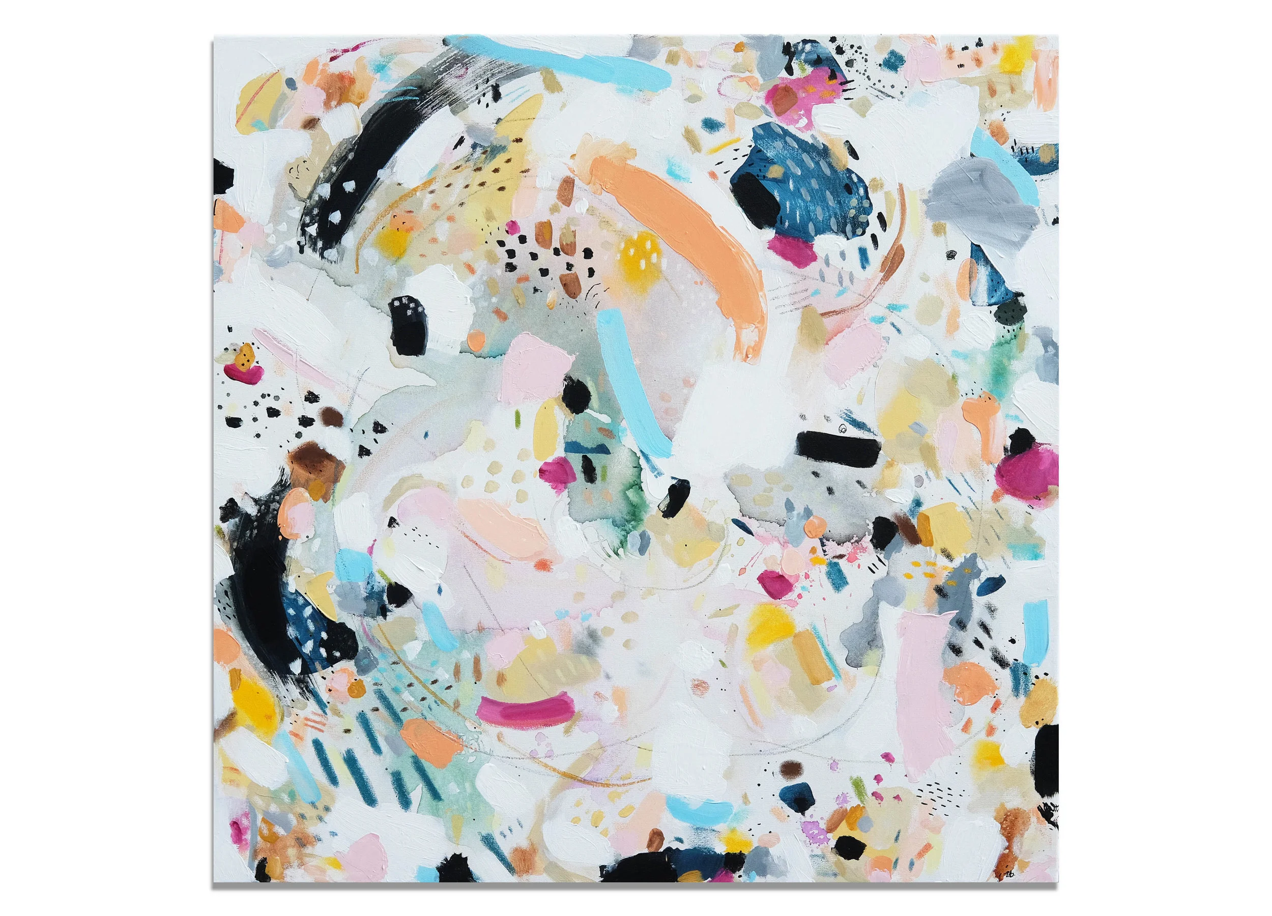 "Meena" (30x30"), 2017.