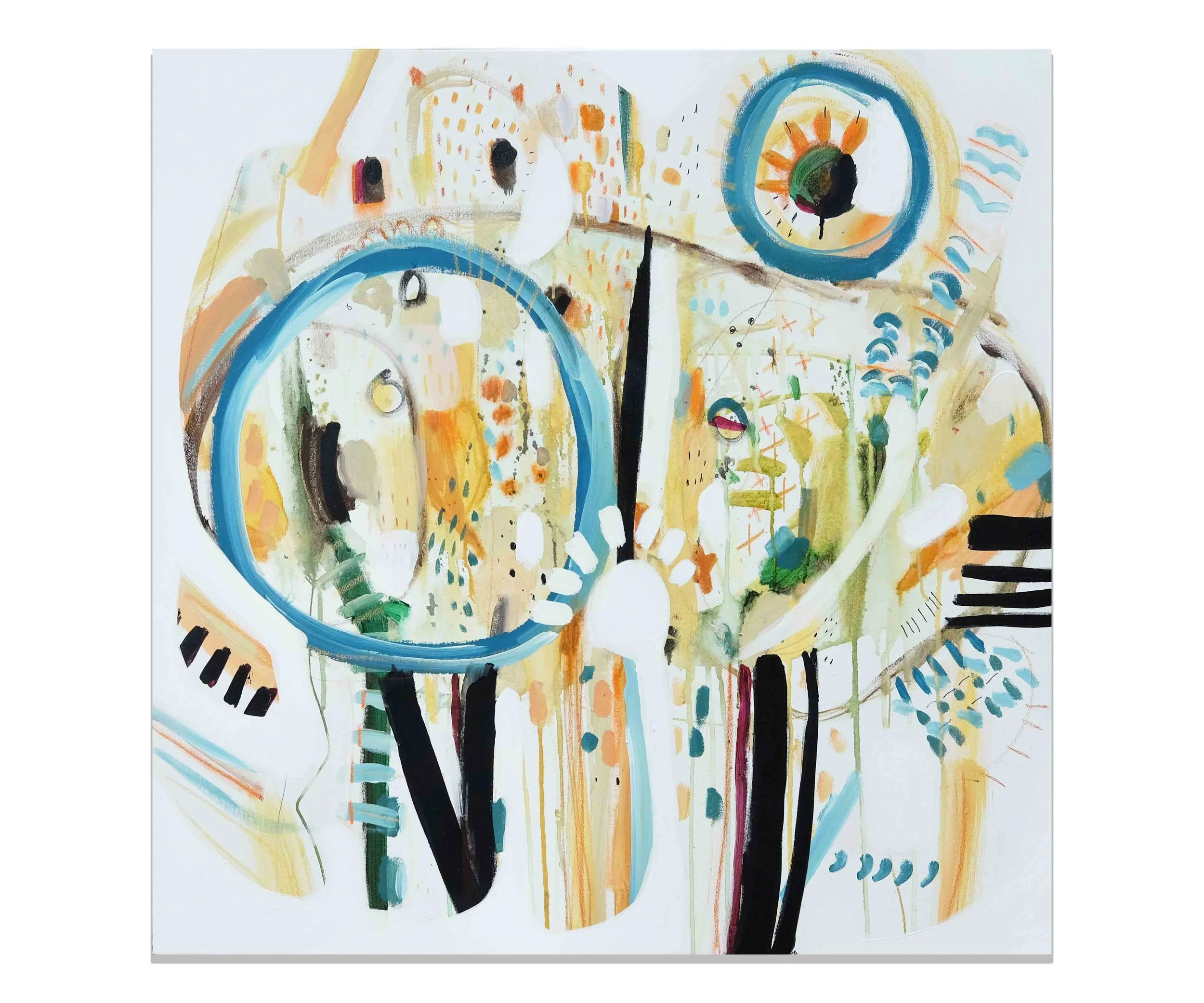 "Ozalee" (36x36"), 2017.