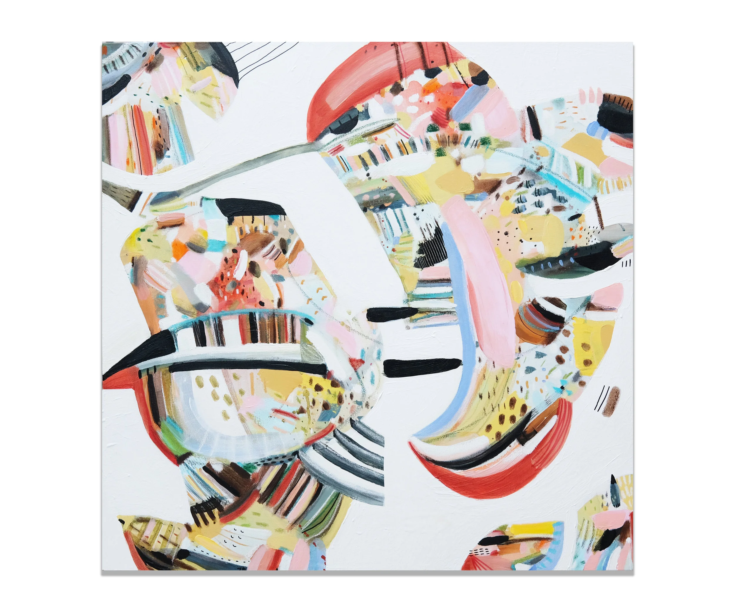 "Pollen" (30x30"), 2017.