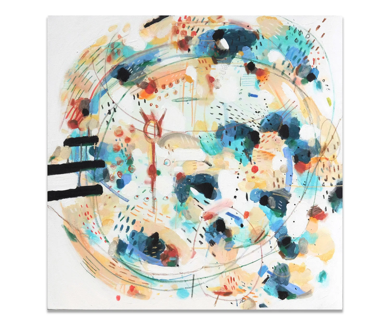 "La Grande Vague" (36x36"), 2017.