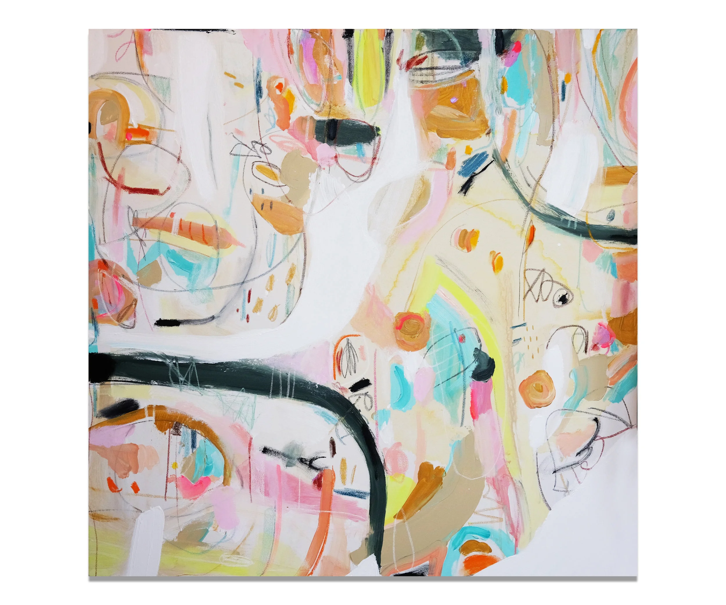 "Le Grand Pas" (36x36"), 2018.