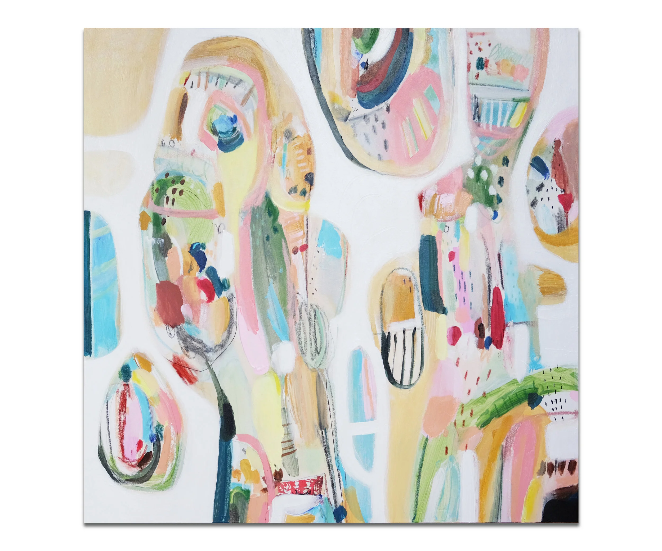 "La Vacance" (36x36"), 2018.