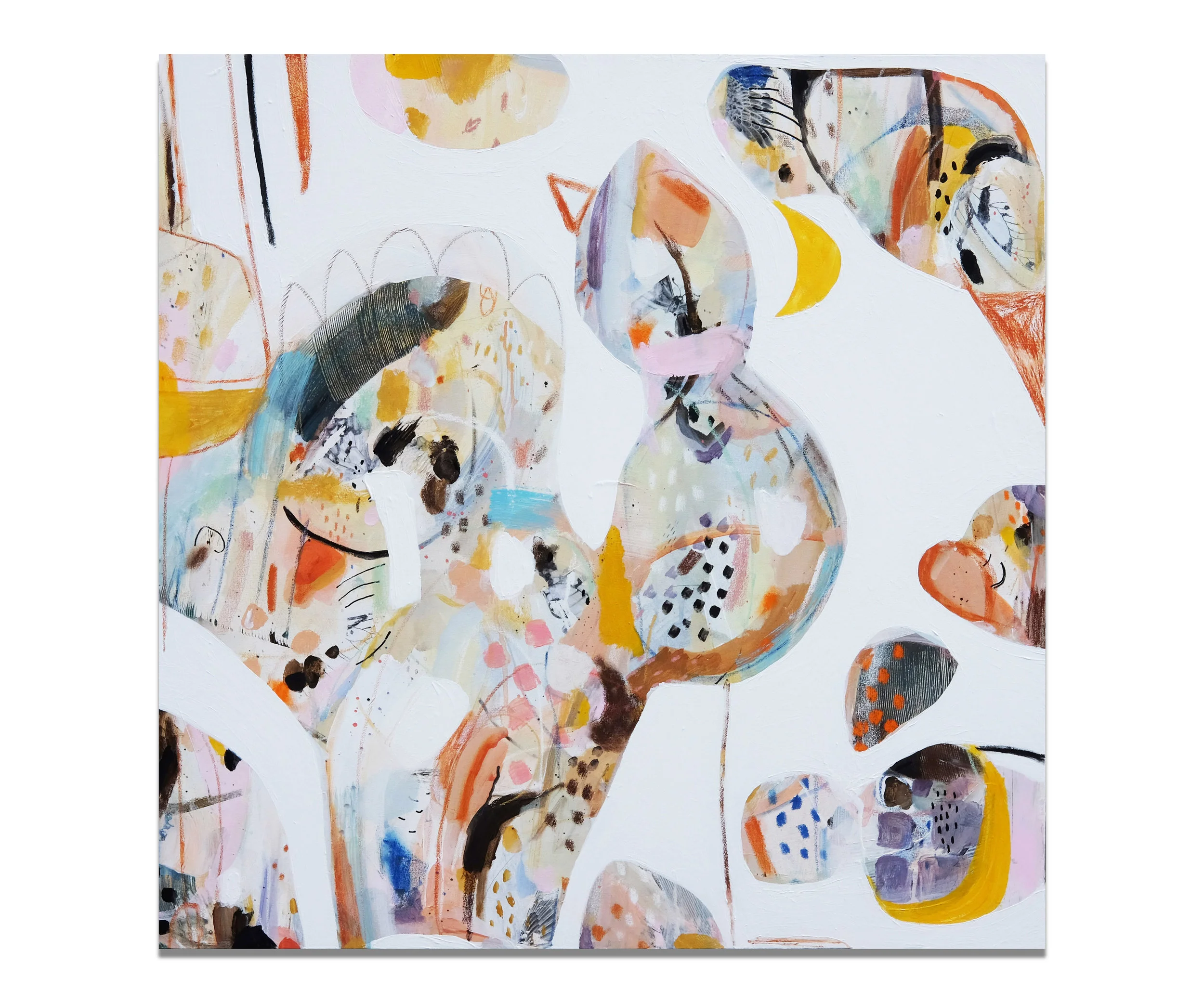 "Clair de Lune" (36x36"), 2018.