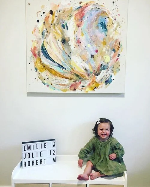 Photo par Caroline Bouchard "Sakura" (36x36"), 2019.
