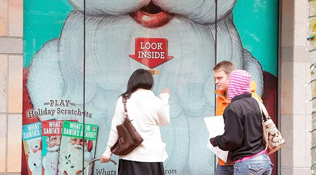 OOH Advent Calendar Window Display: