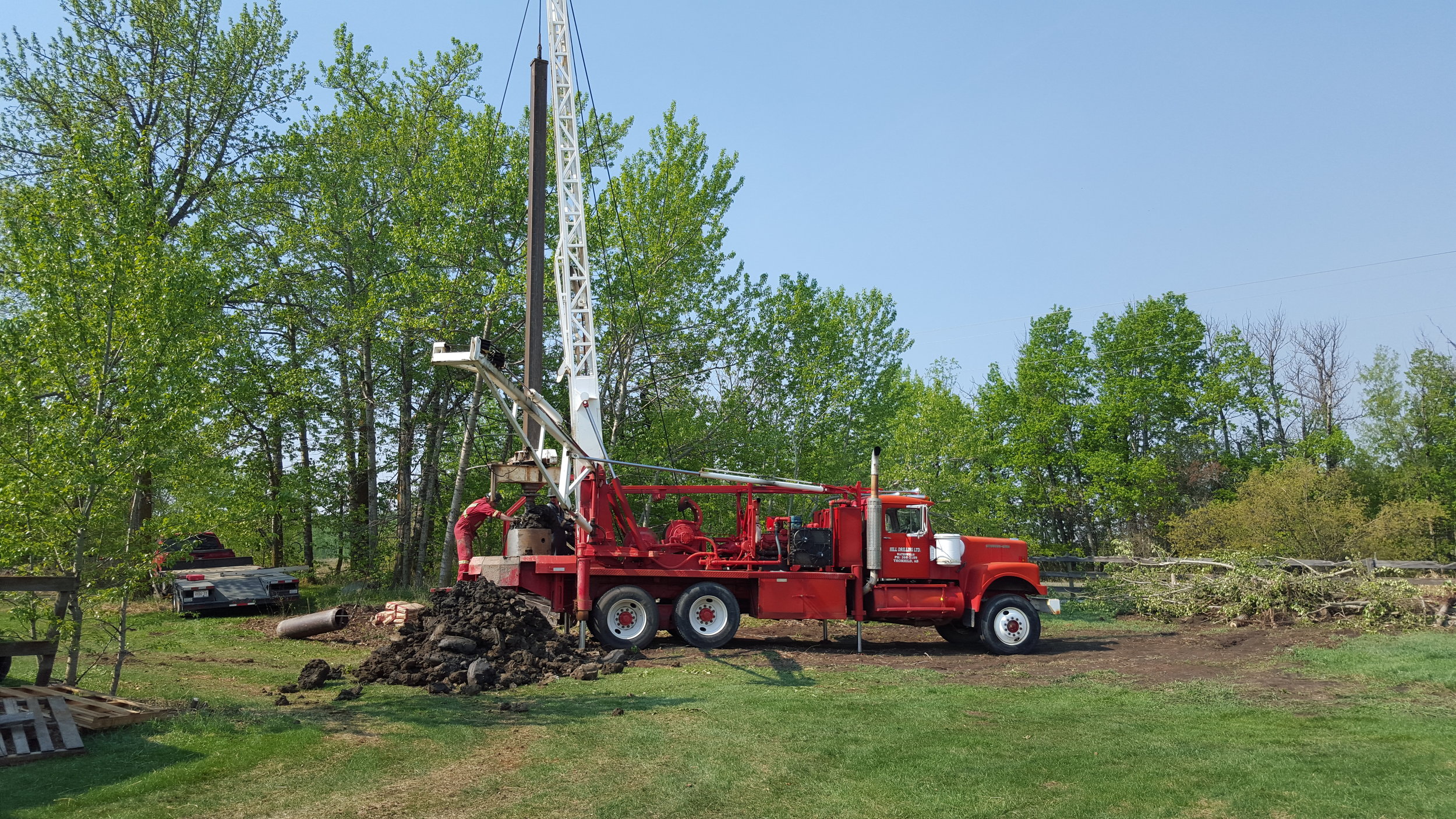 Boring Rig Working