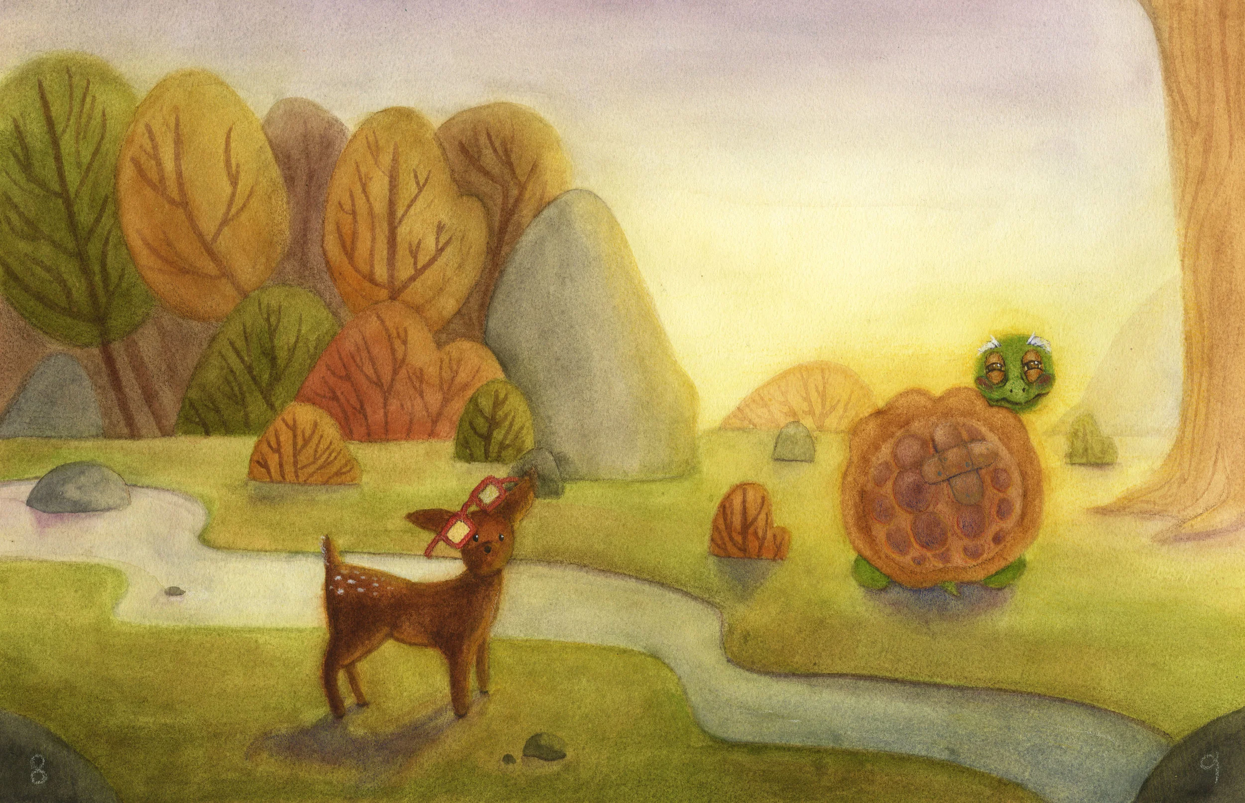 Watercolor, 8.5 x 17", 2017.