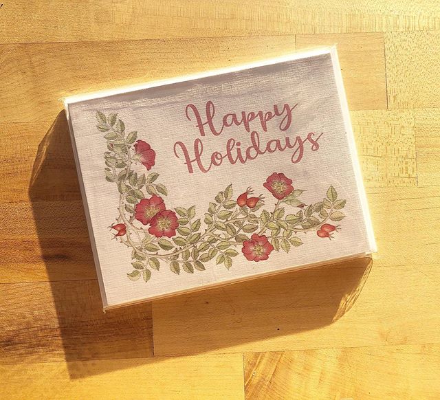 Sending lots of love from Vitousek Illustration! I&rsquo;ll be signing off IG for a few days to celebrate with family, and look forward to coming back with lots of new material soon!
#happyholidays #holidaycards #artwork #redroses #roses #watercolor 