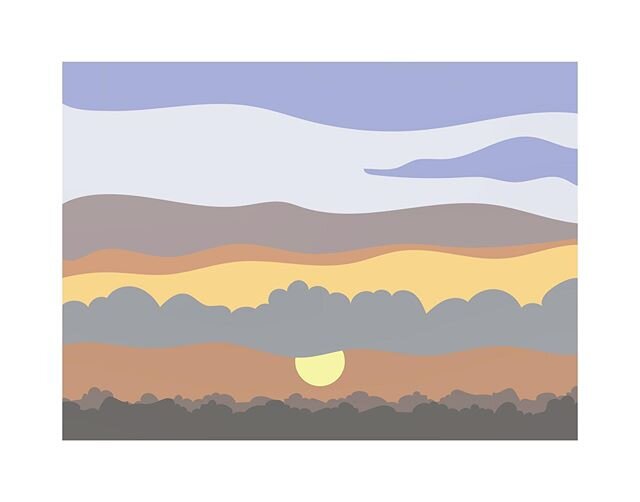 Inspired by a sunset drive out of Carmel Valley. We&rsquo;re lucky to live in a world of so many colors. 
#artwork #art #artist #digitalart #sketch #sunset #california #clouds