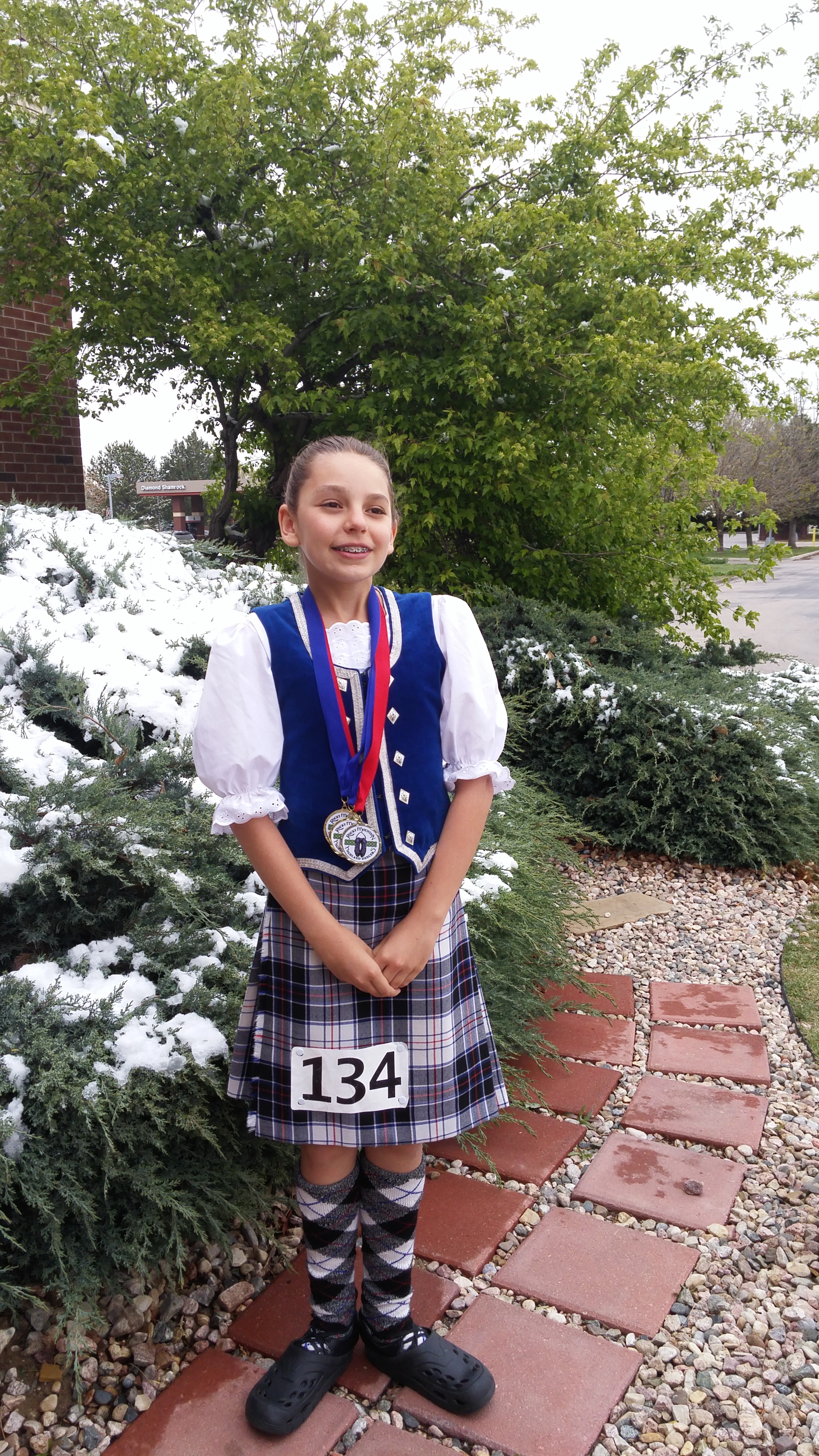 Here is one of our beginner dancers that danced in the afternoon! She was a trouphy winner! Congratulations Anna Lee!