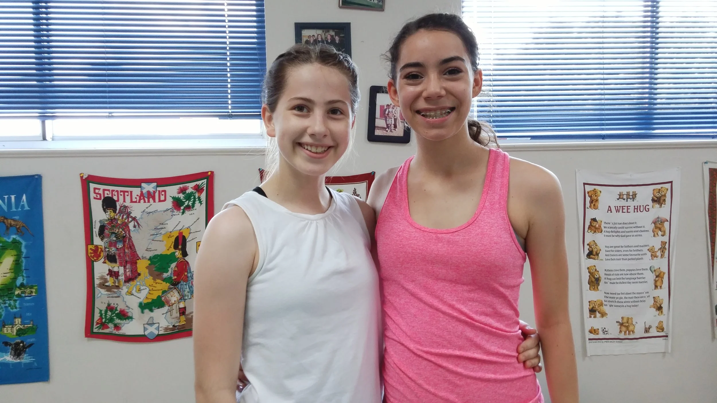 Mary and Sophia at the Balmoral workshop in Houston Texas