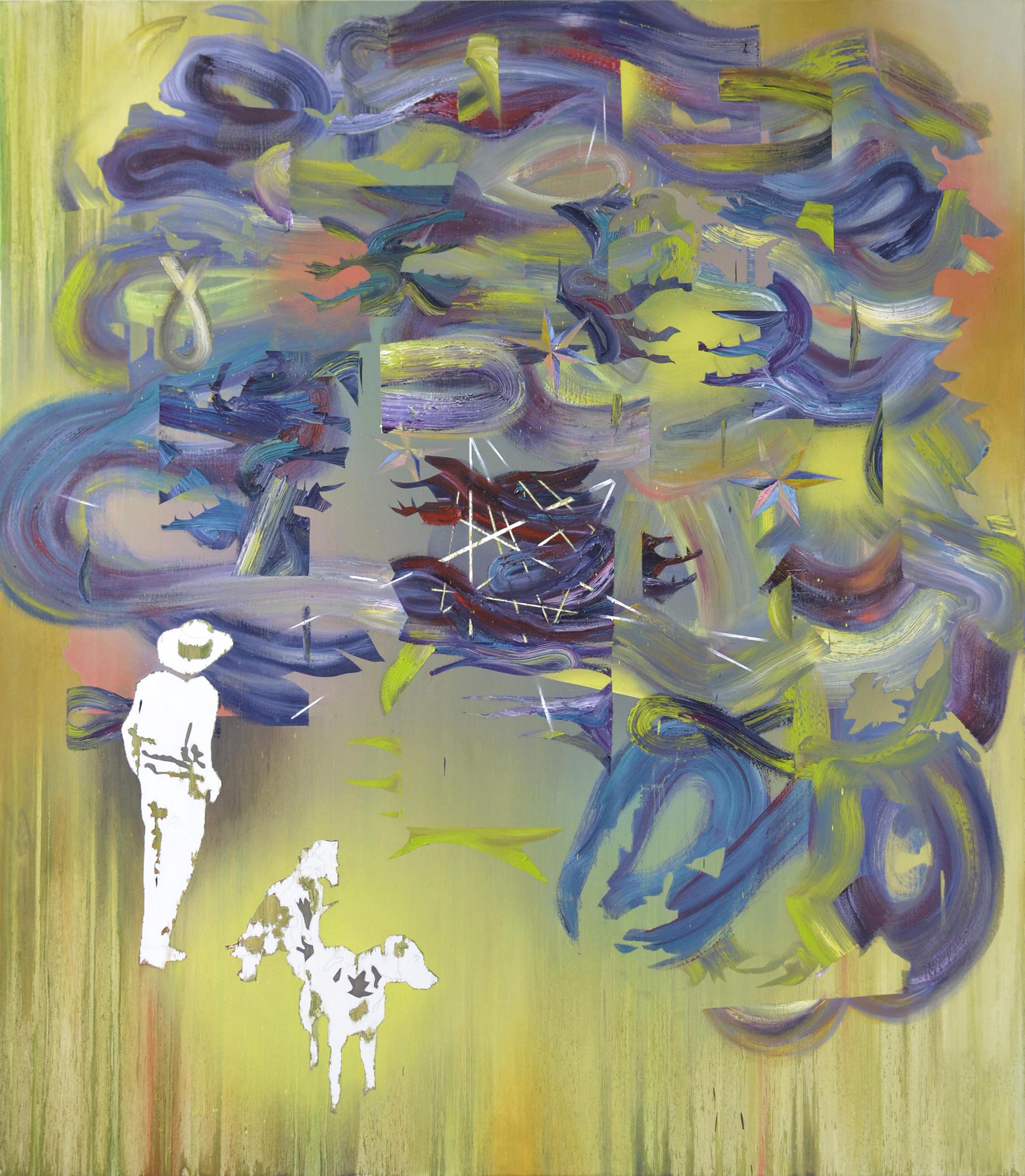   Dickicht  oil on canvas 150 x 120 cm, 2015 