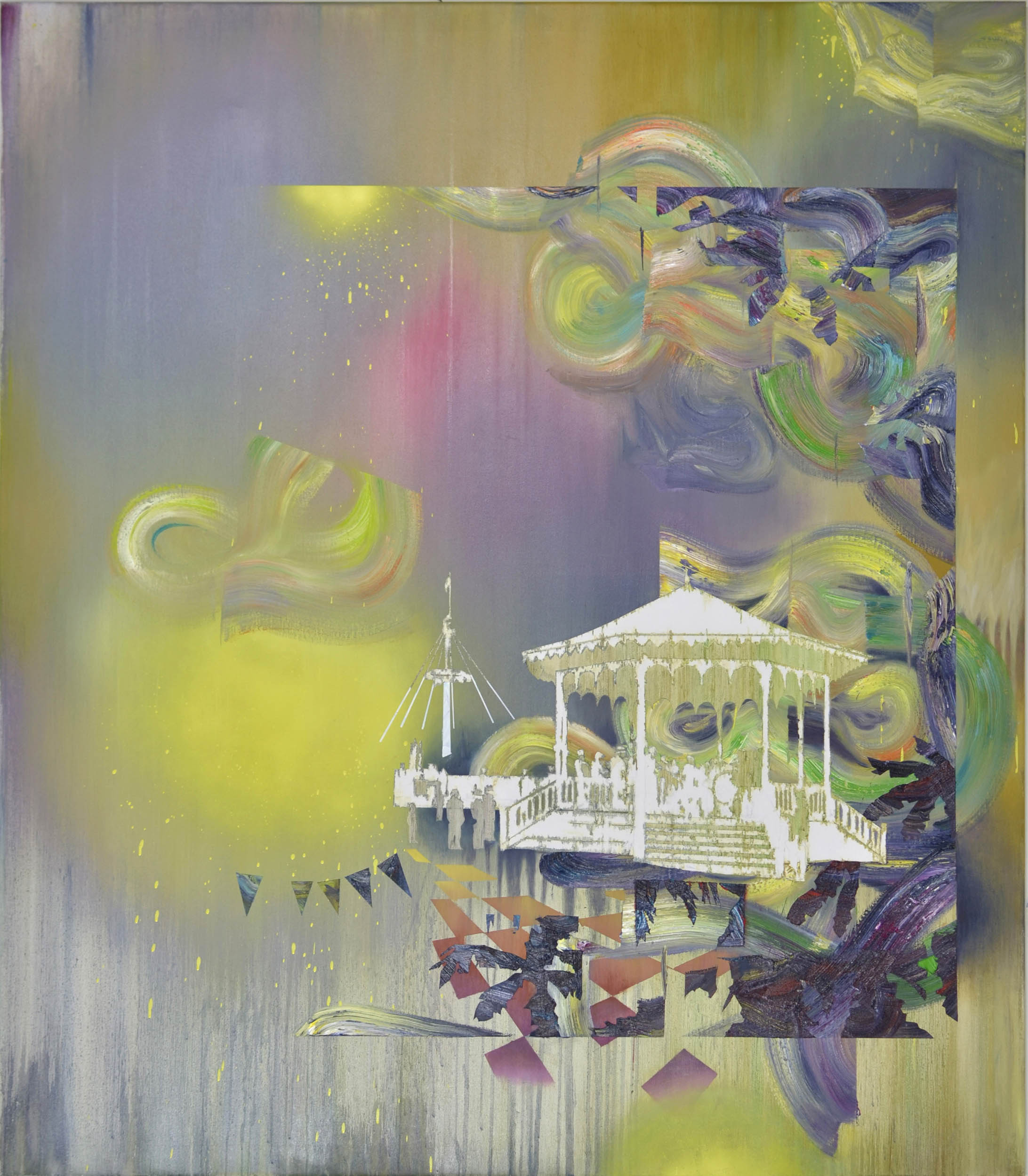   Pavillon  oil on canvas 160 x 140 cm, 2014 