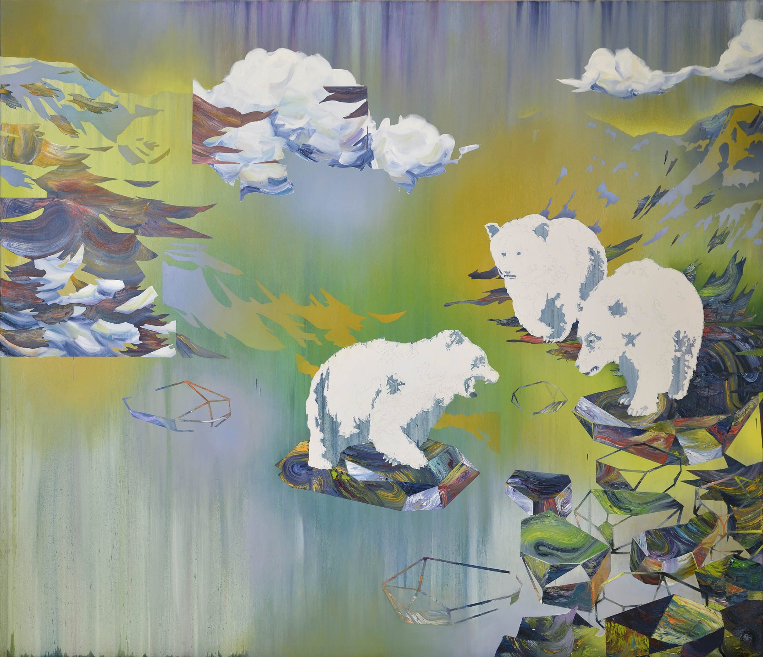   Grizzly  oil on canvas 190 x 220 cm, 2013 