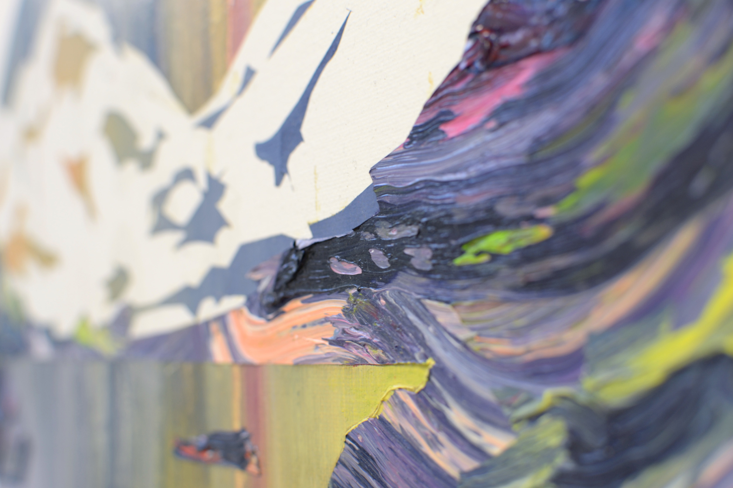   Alpinism XI (Detail)  oil on cardboard 30 x 40 cm, 2013 