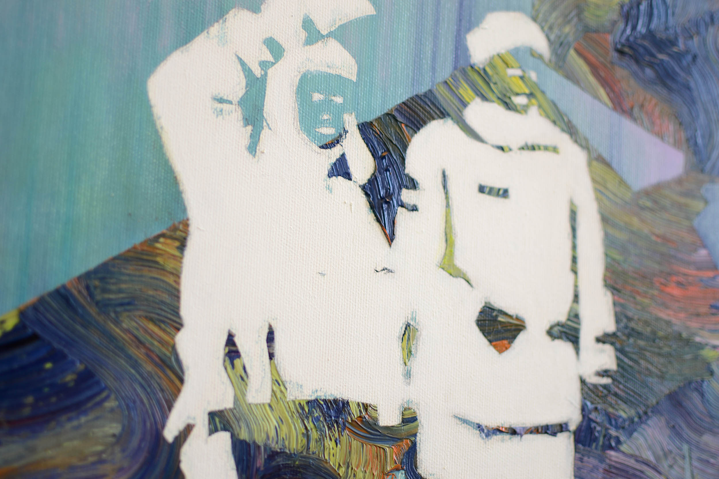   Am Limit (Detail)  oil on canvas 150 x 120 cm, 2014 