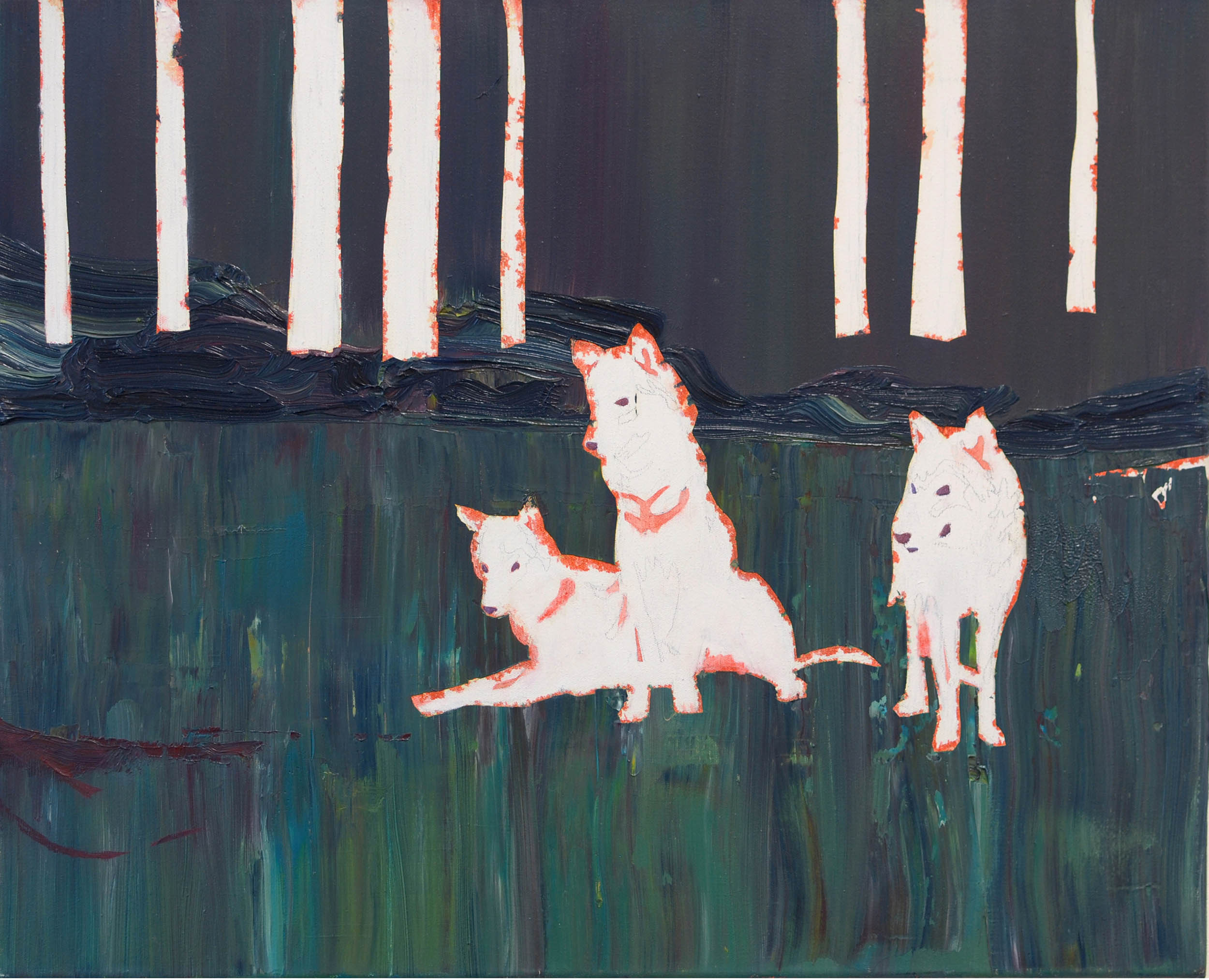   Koyote  oil on canvas 45 x 55 cm, 2007 