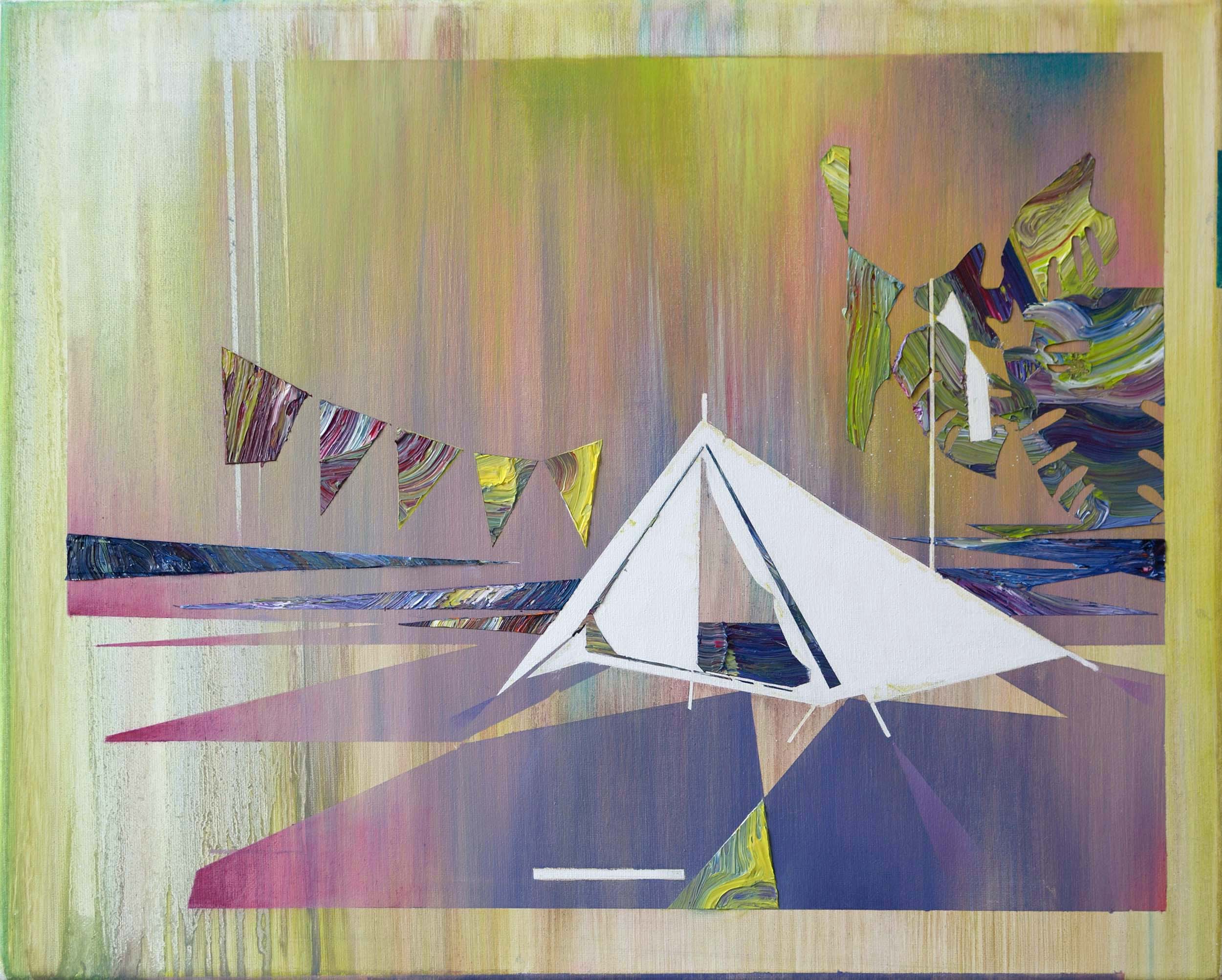   At the Campsite I  oil on canvas 40 x 50 cm,&nbsp;2011 