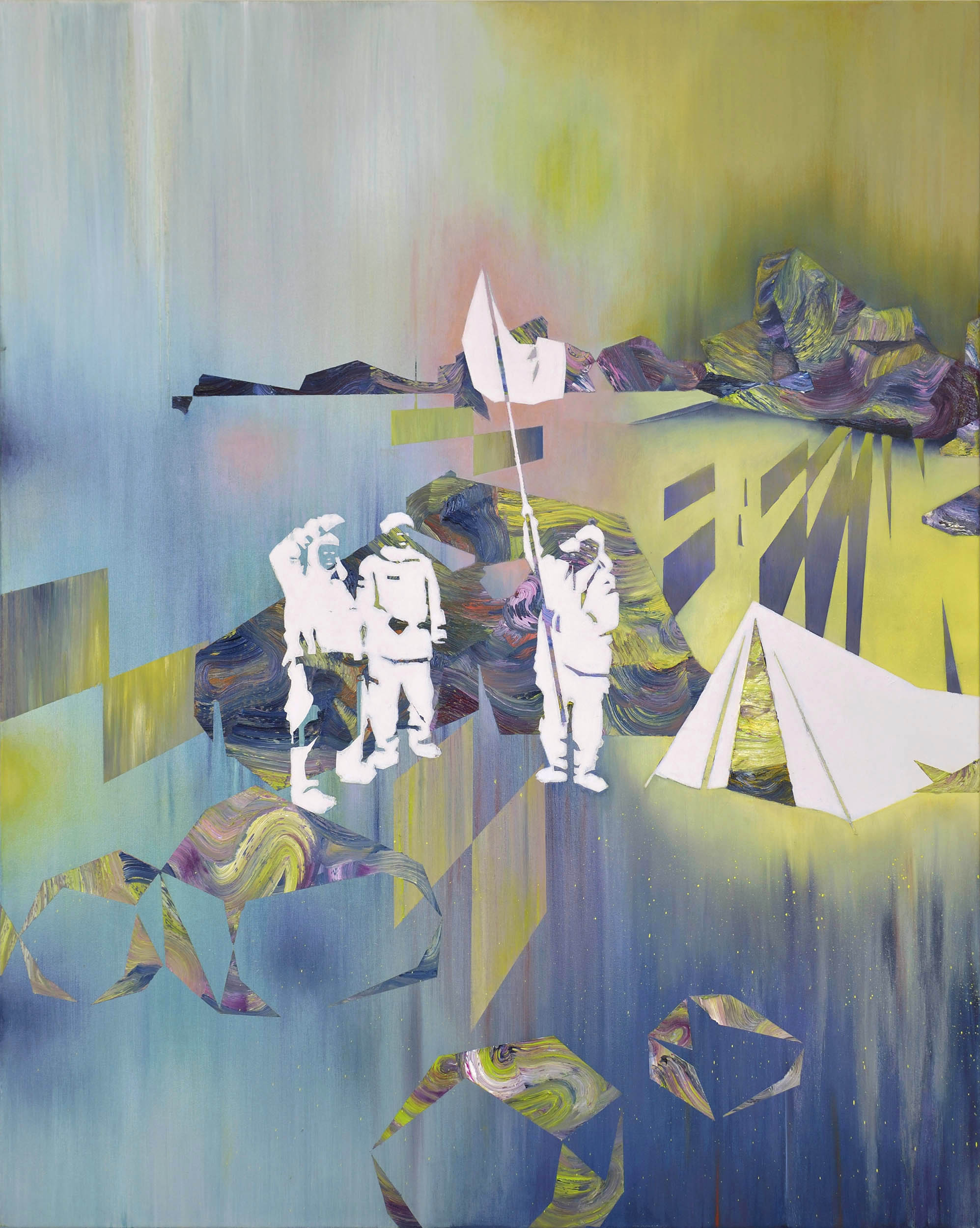   Am Limit  oil on canvas 150 x 120 cm, 2014 