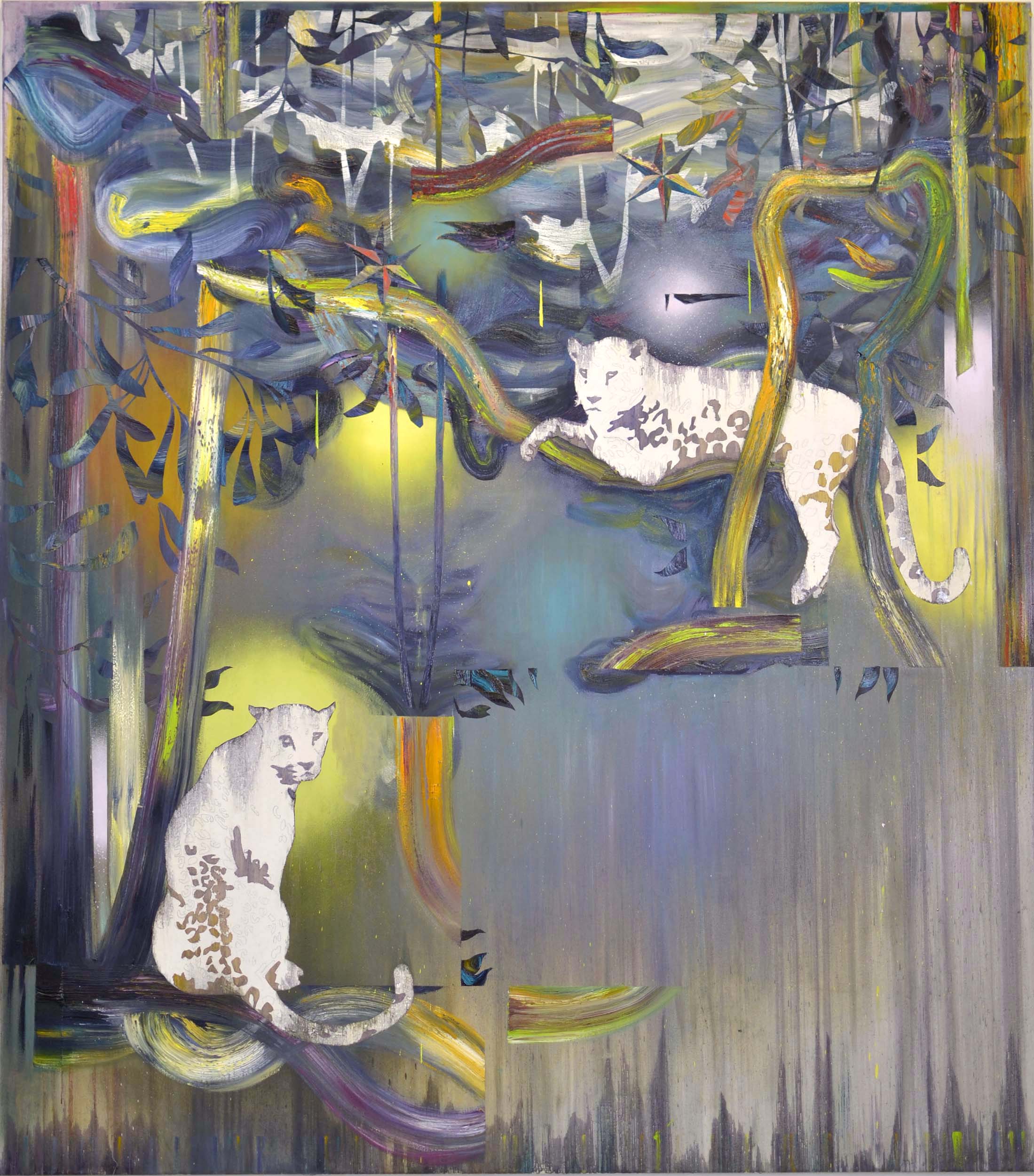   In Lianen  oil on canvas 180 x 160 cm, 2015 