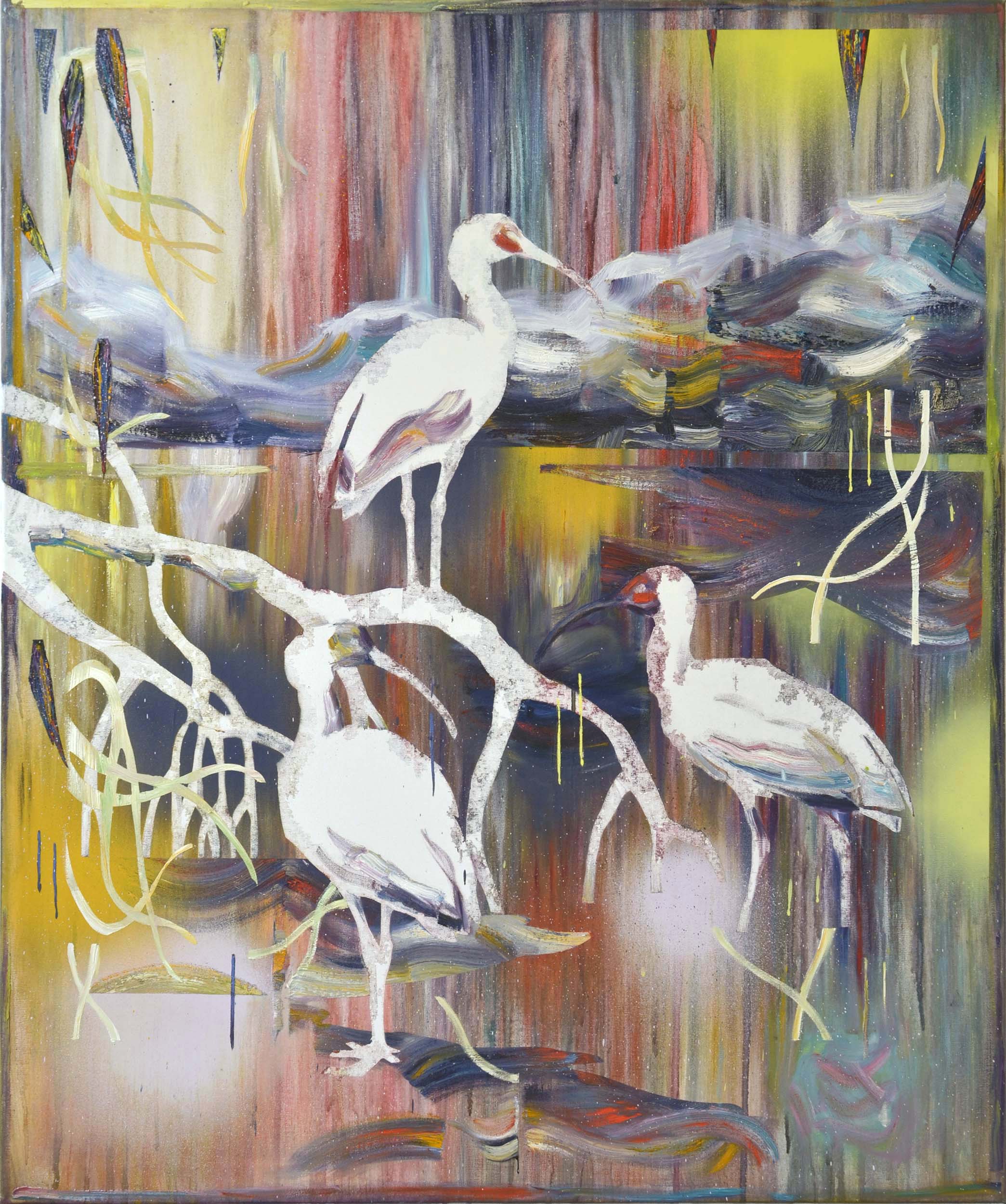   Ibis  oil on canvas 120 x 100 cm, 2017 