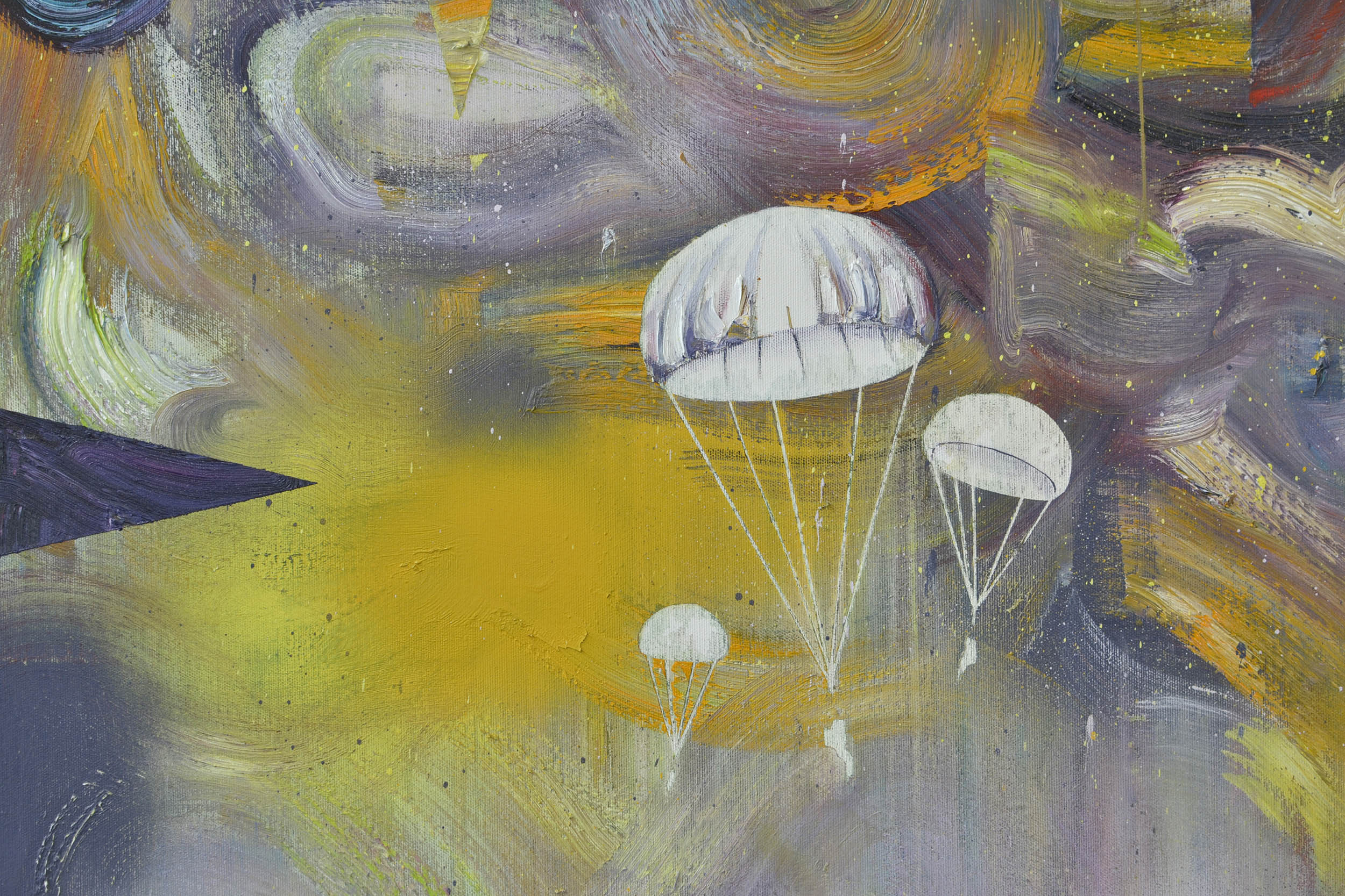   Landung (Detail)  oil on canvas 190 x 165 cm, 2016 