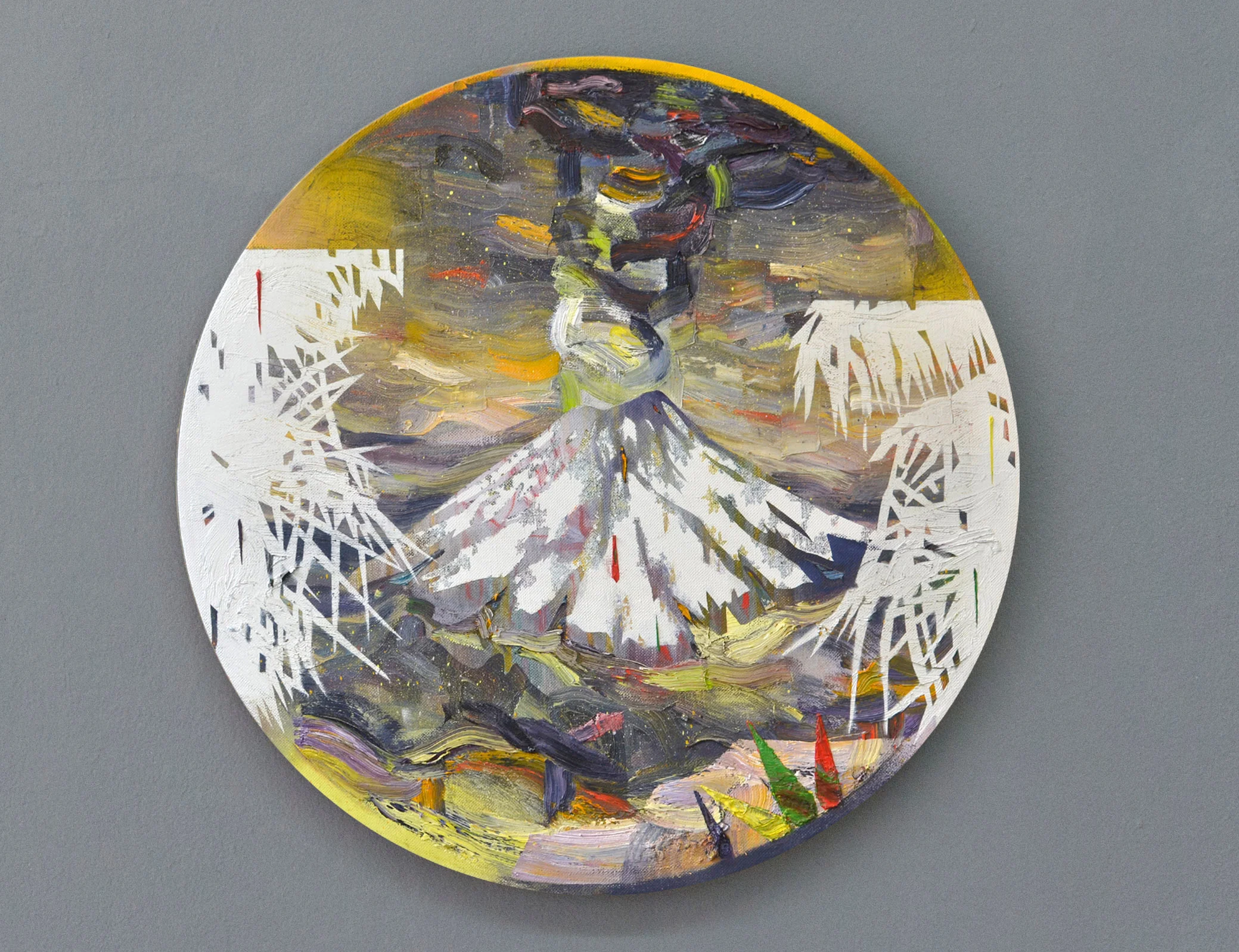 Tambora II oil on canvas 60 x 60 cm, 2017
