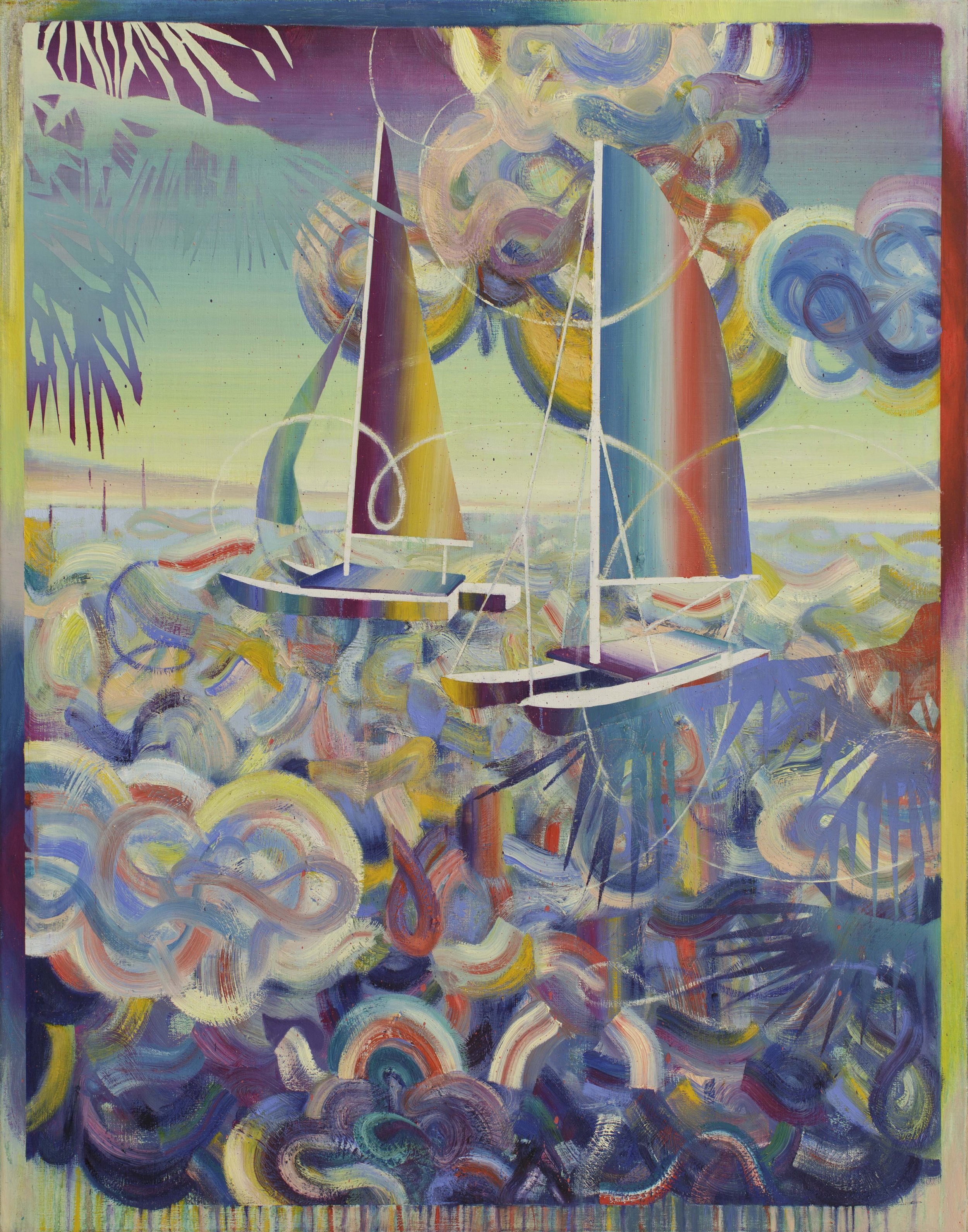   Pacific Standard Time  oil on canvas 95 x 75 cm, 2021 