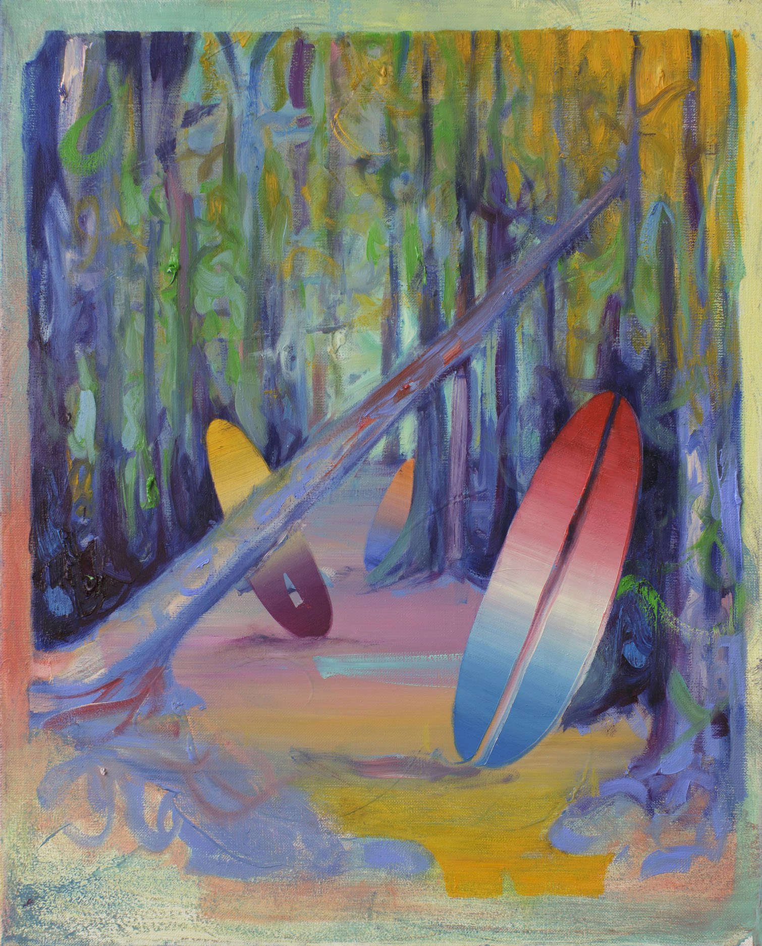   Pacific Rim II  oil on canvas 50 x 40 cm, 2024 