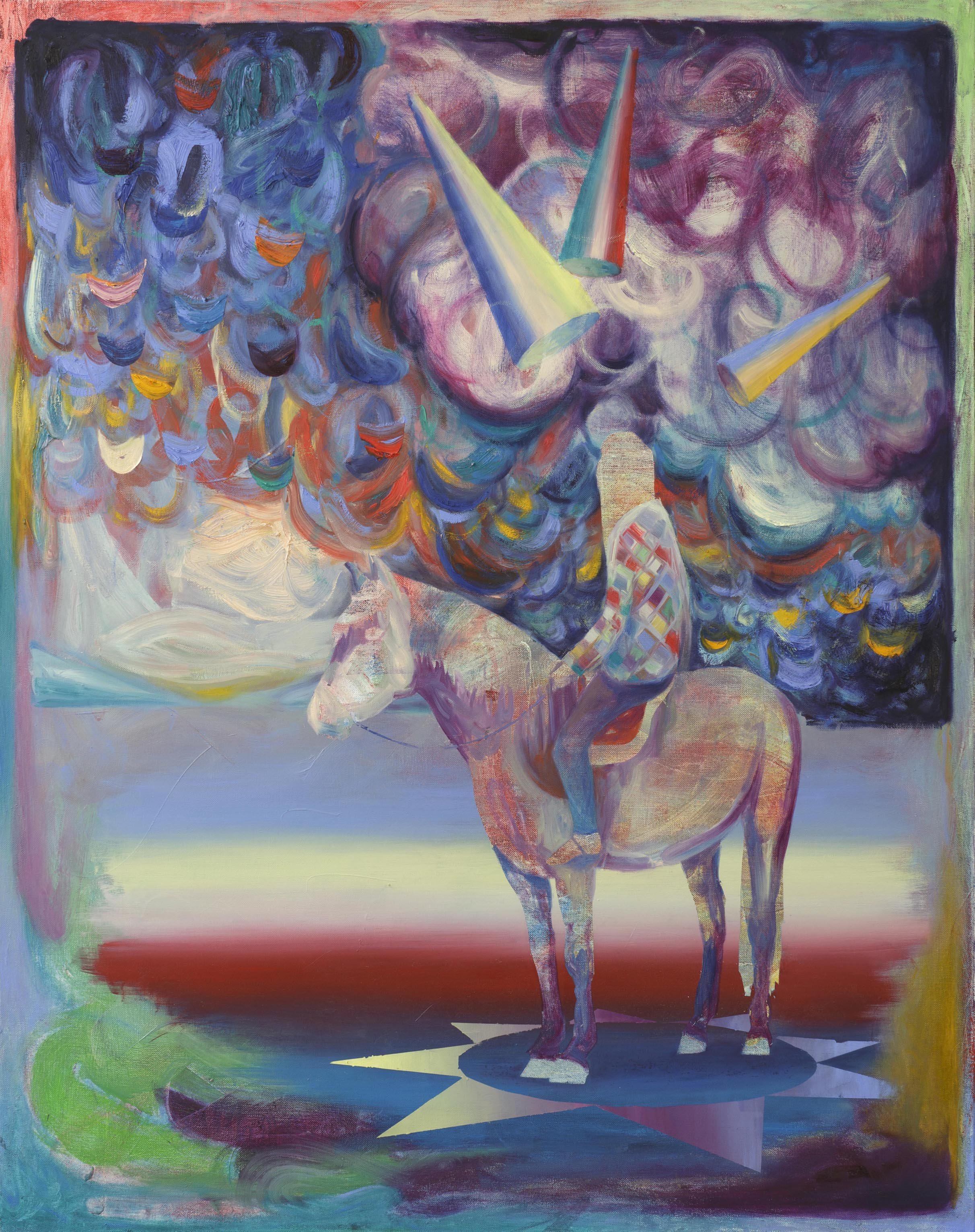   One Trick Pony  oil on canvas   120 x 95 cm, 2024  