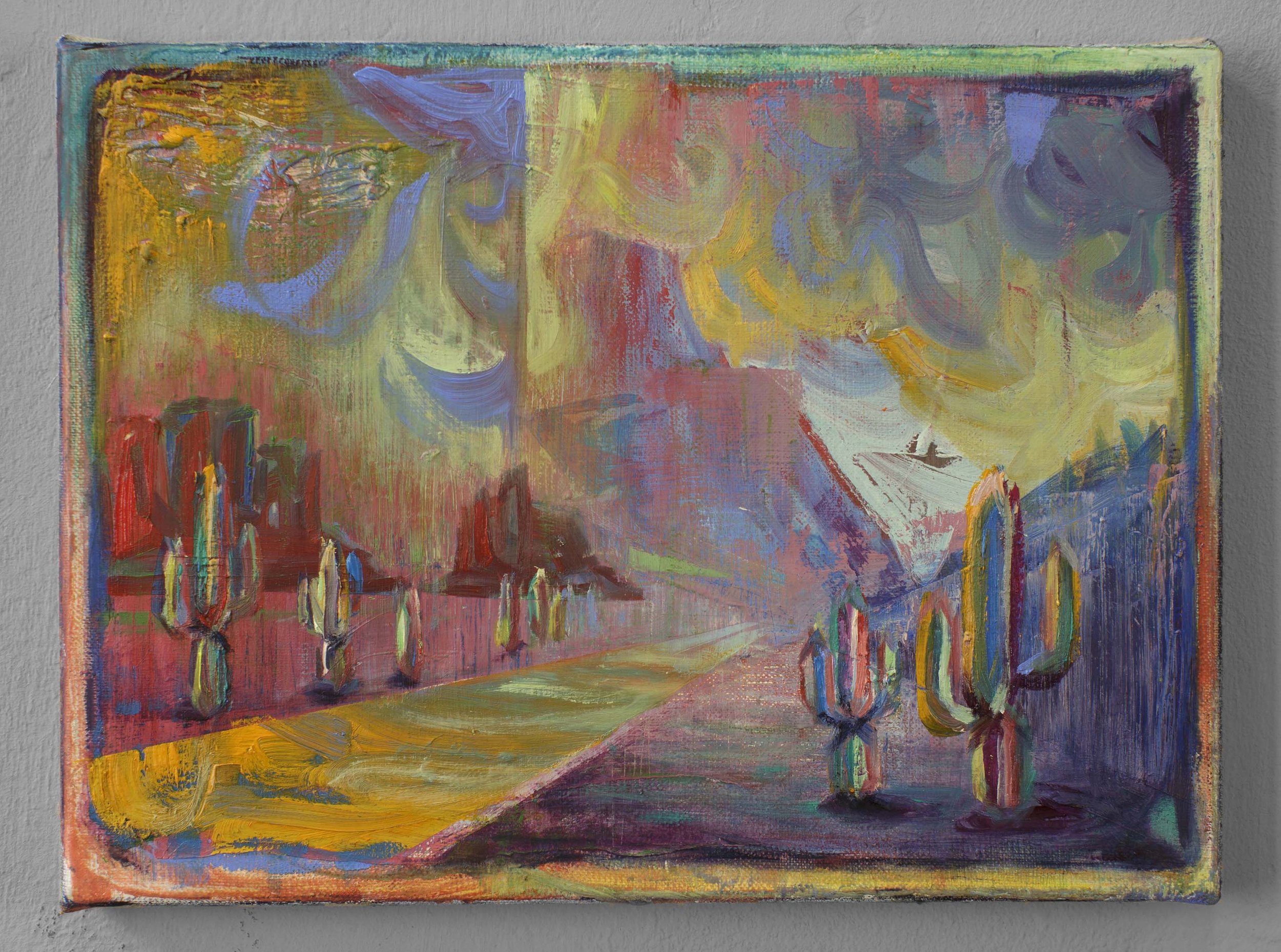   Parkway I  oil on canvas 22 x 30 cm, 2024  