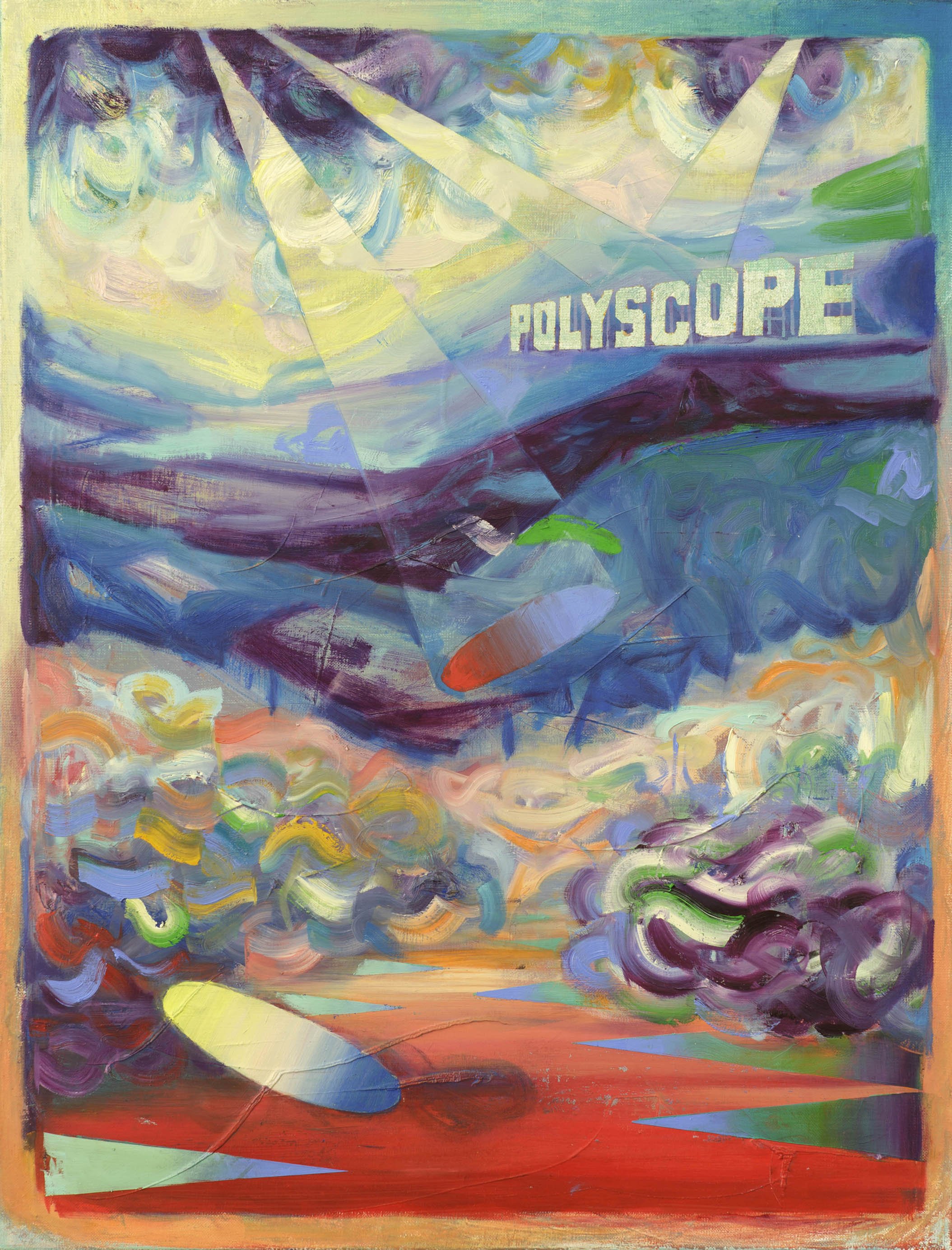   Polyscope I  oil on canvas 50 x 40 cm, 2024 
