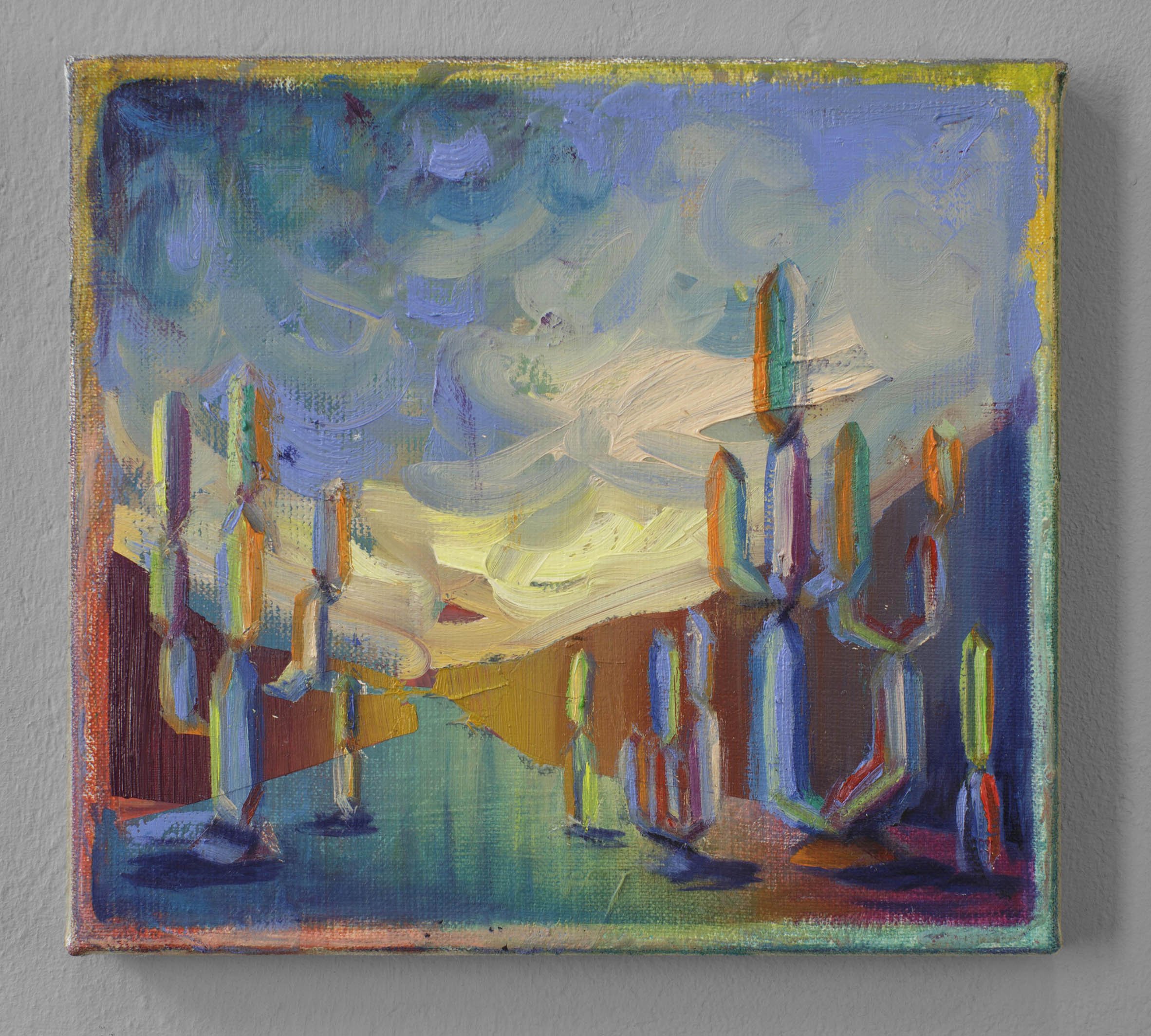   Parkway II  oil on canvas 20 x 22 cm, 2024 