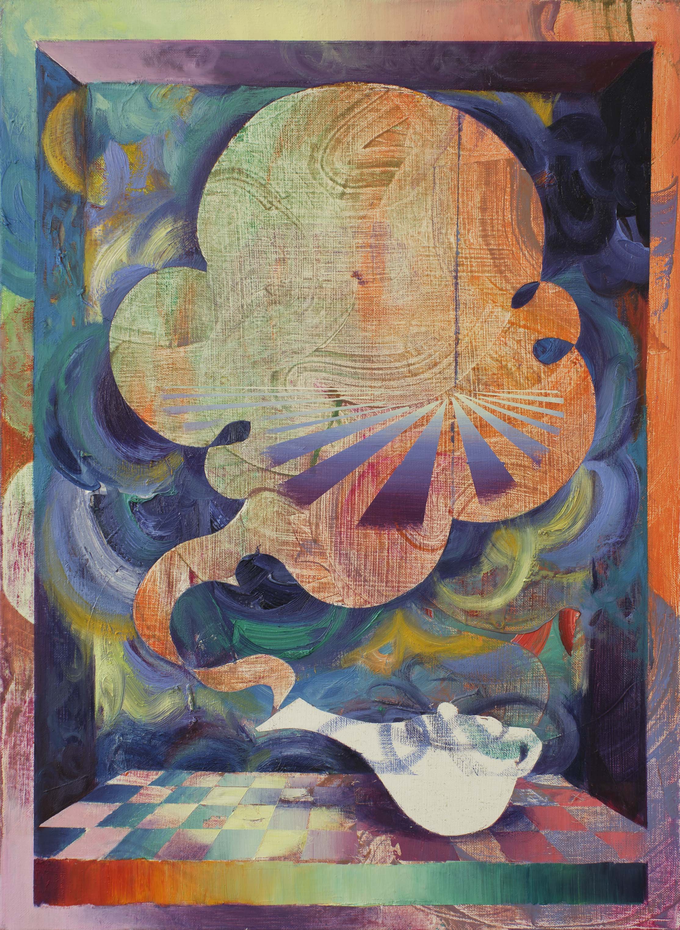   Macigal Mystery  oil on canvas 55 x 40 cm, 2023 