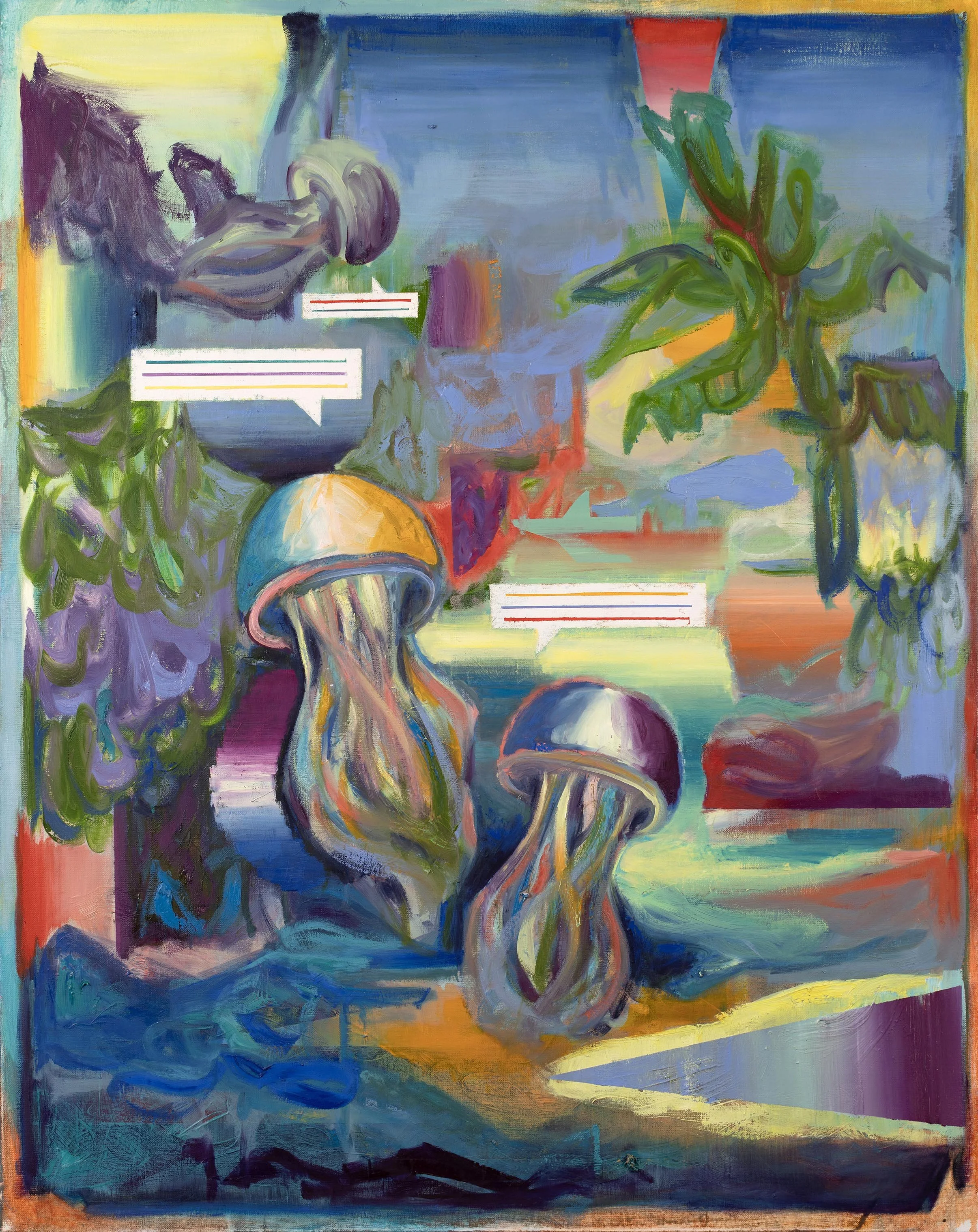   Schwimmer  oil on canvas 95 × 75 cm, 2025 