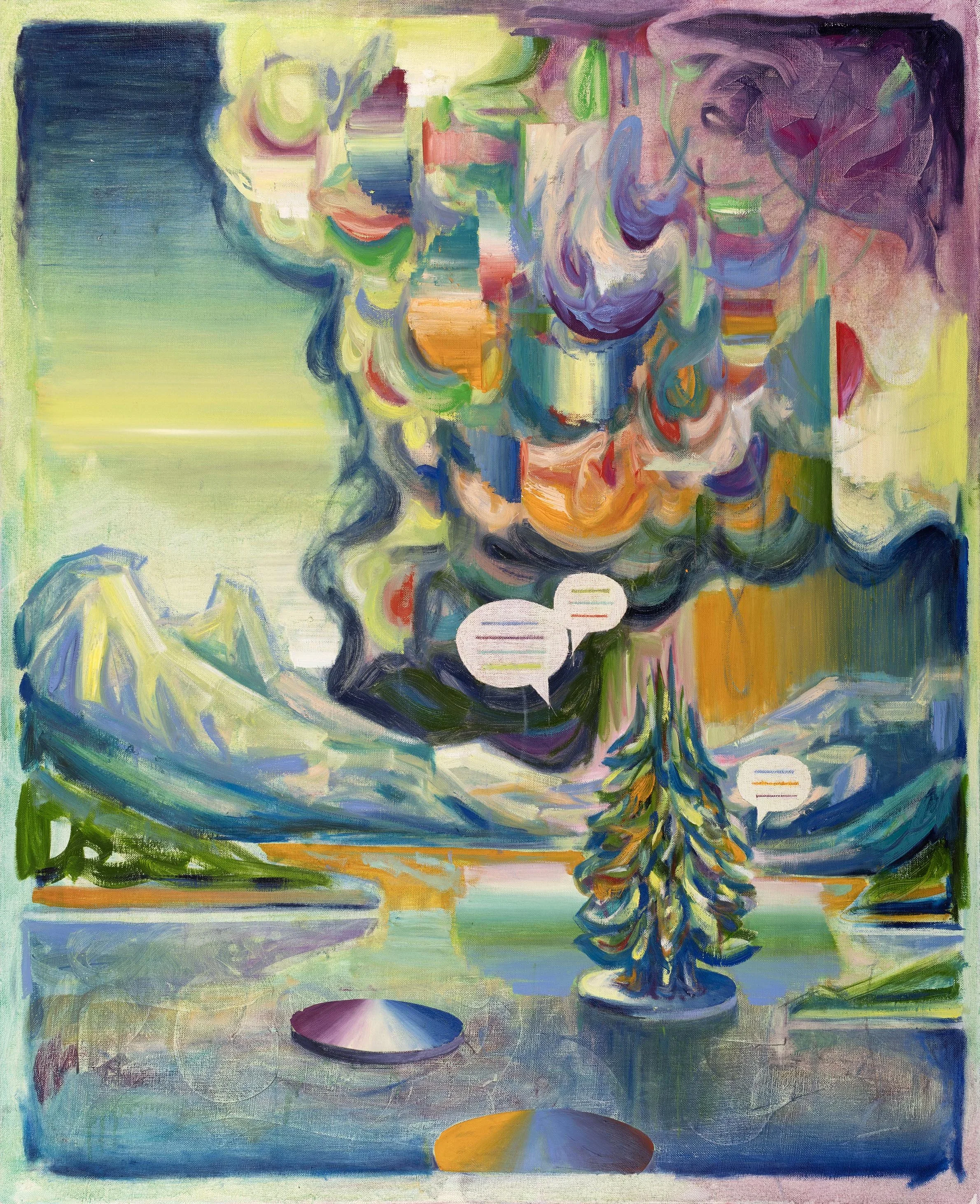   Spirit Island  oil on canvas 110 × 90 cm, 2025  
