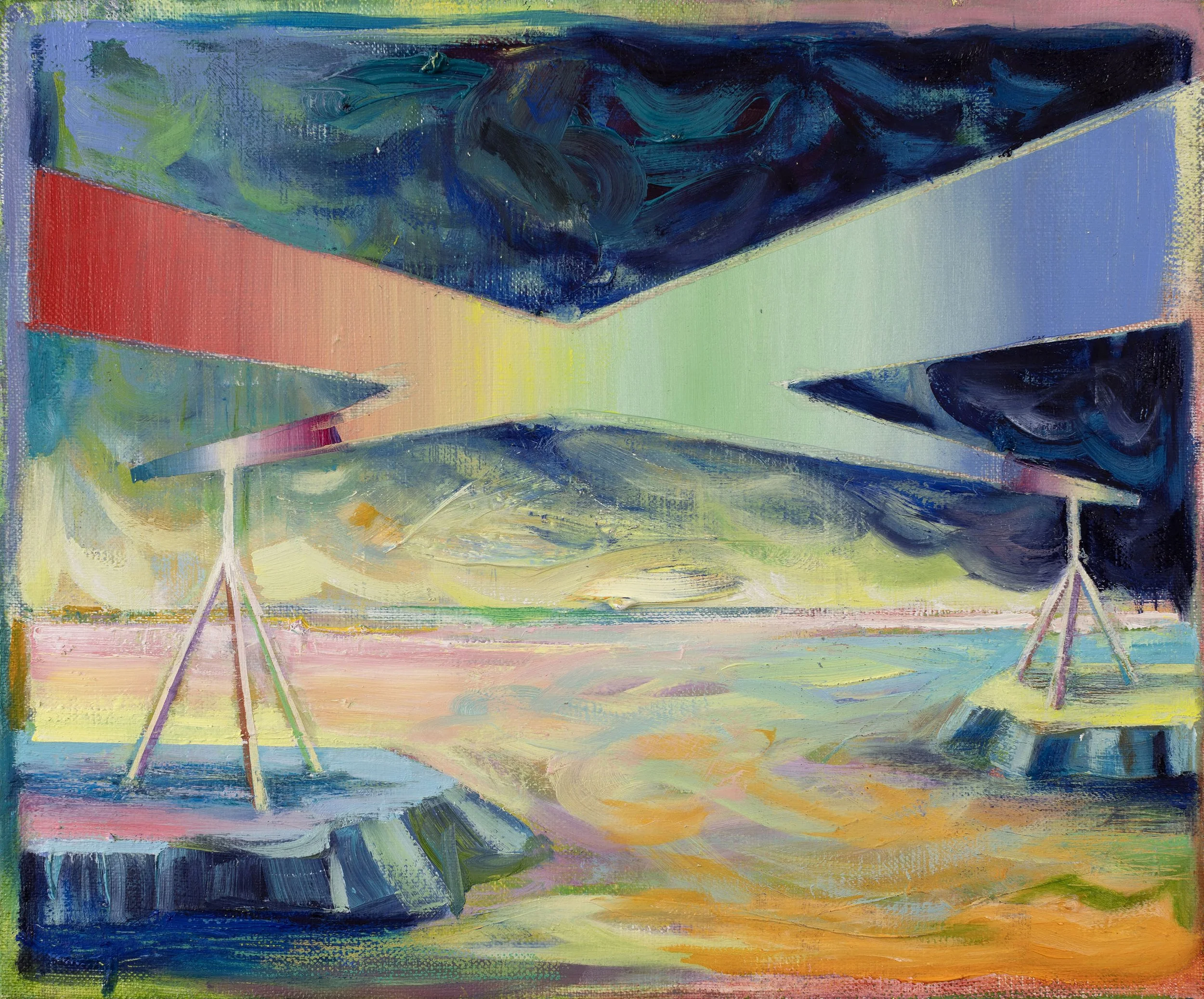   Tele  oil on canvas 25 × 30 cm, 2025 