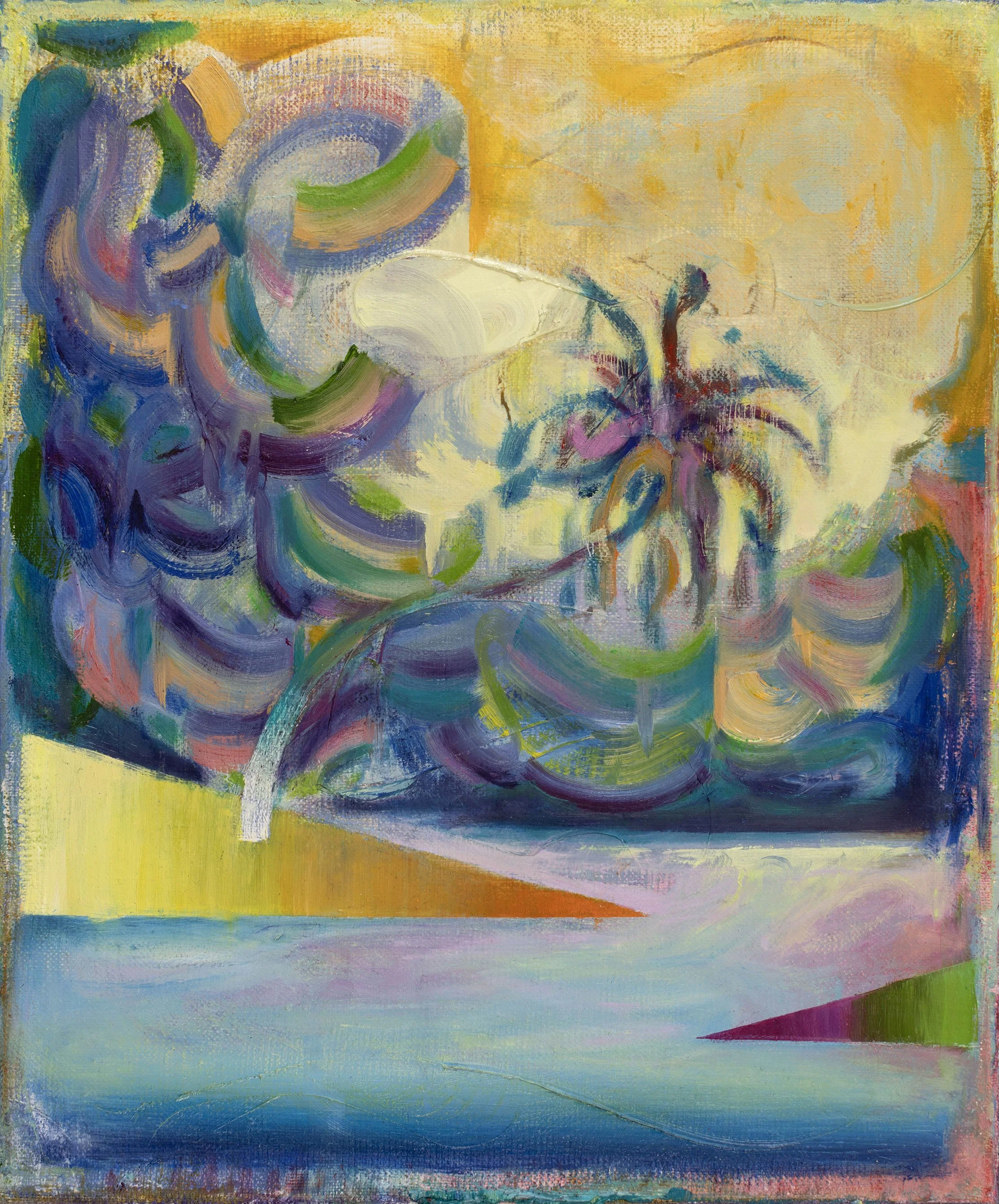   Far Side Virtual  oil on canvas 30  x 25 cm, 2025   